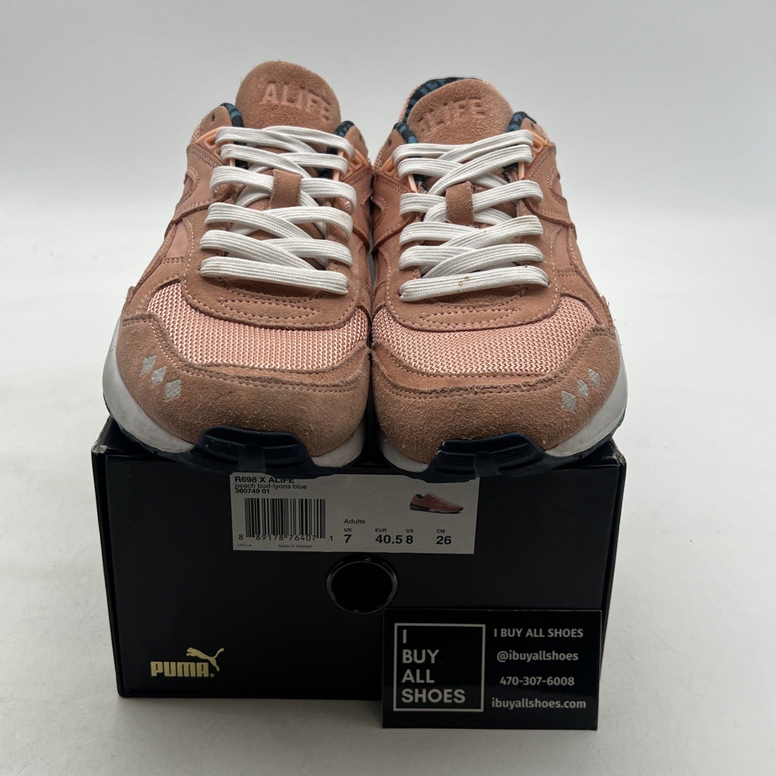 Size 8 - PUMA Alife x R698 Peach Bud (360749-01)