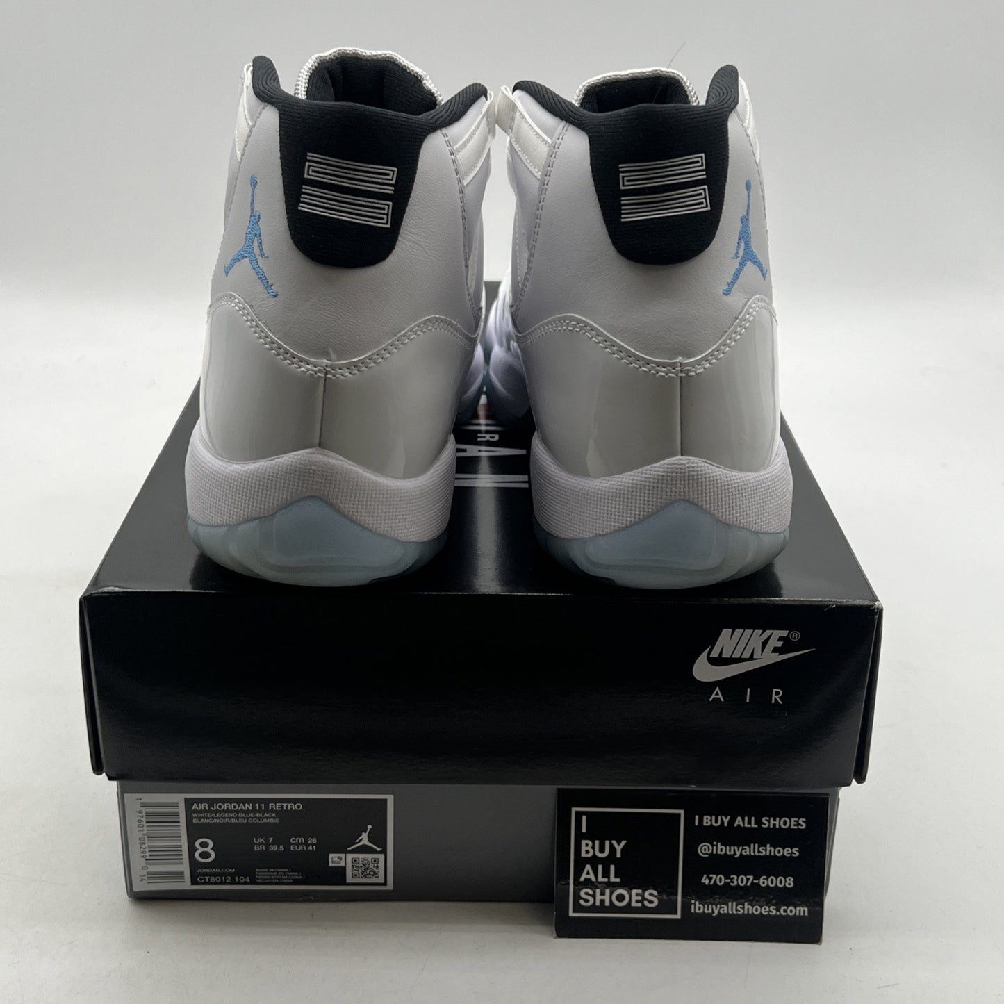 Size 8 - Air Jordan 11 Retro 2024 Legend Blue / Columbia (CT8012-104)