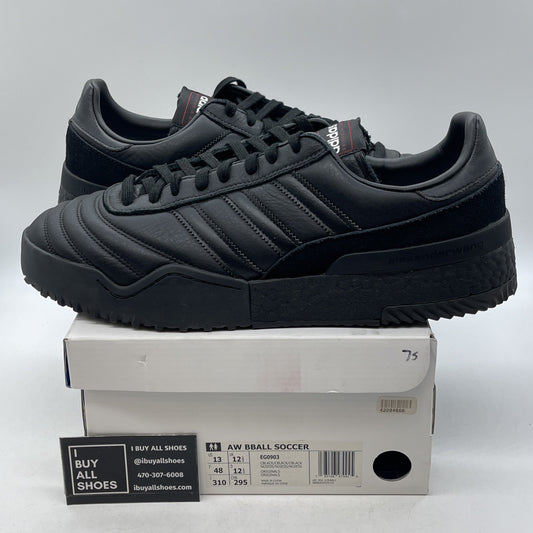 Size 13 - Adidas Alexander Wang x Bball Soccer Triple Black (EG0903)