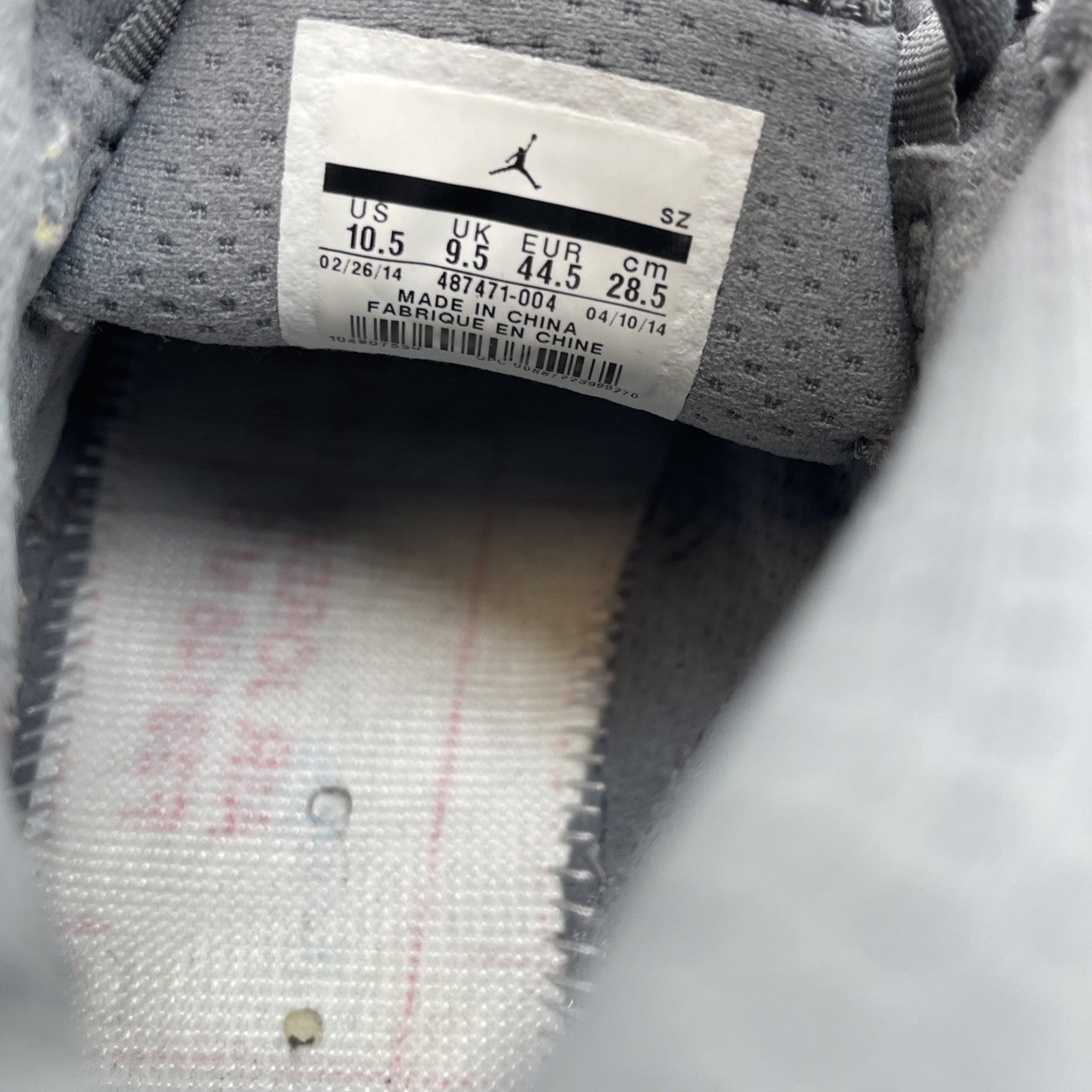 Size 10.5 - Air Jordan 14 Retro Wolf Grey Blue Suede Leather (487471-004)