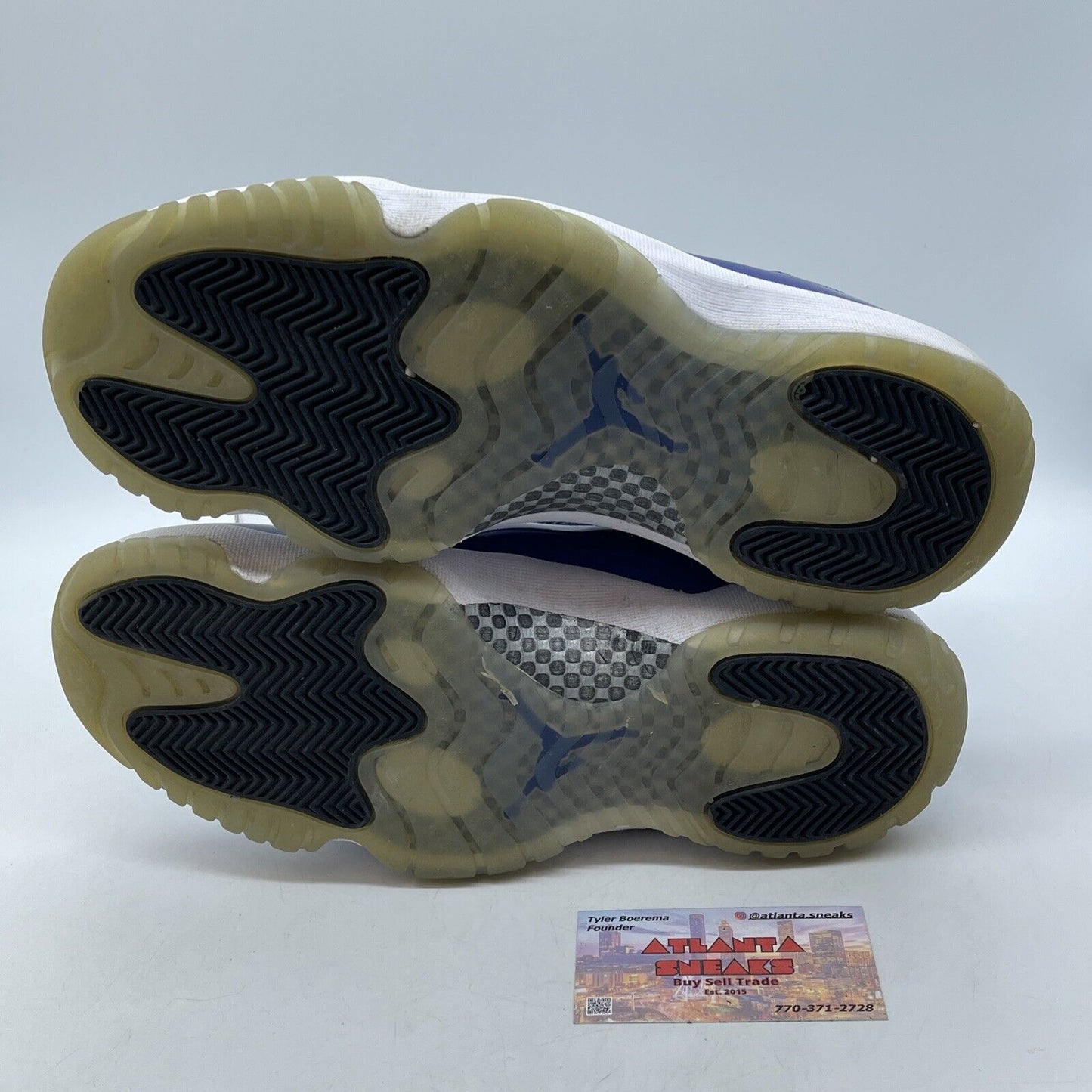 Size 11W - Air Jordan 11 Retro Low Concord Sketch Blue White Leather (AH7860-100