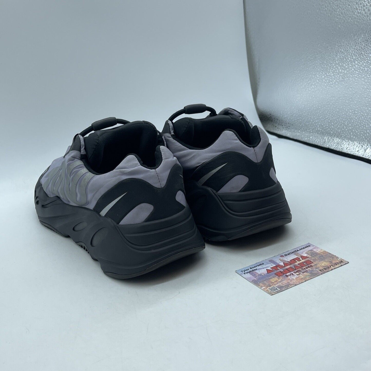 Size 10.5 - adidas Yeezy Boost 700 MNVN Geode Purple Black Suede (GW9526)