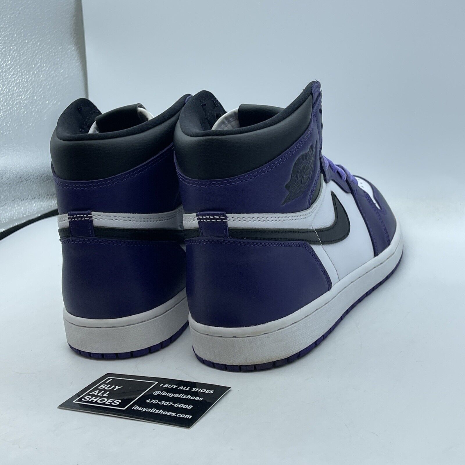 Size 10.5 - Jordan 1 Retro OG High Court Purple 2.0 Black Leather (555088-500)
