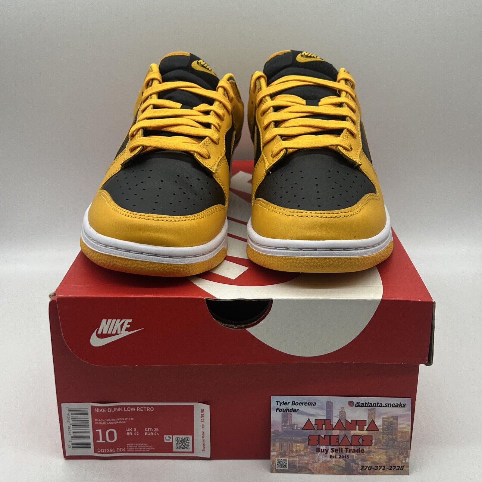 Size 10 - Nike Dunk Low Championship Goldenrod 2021