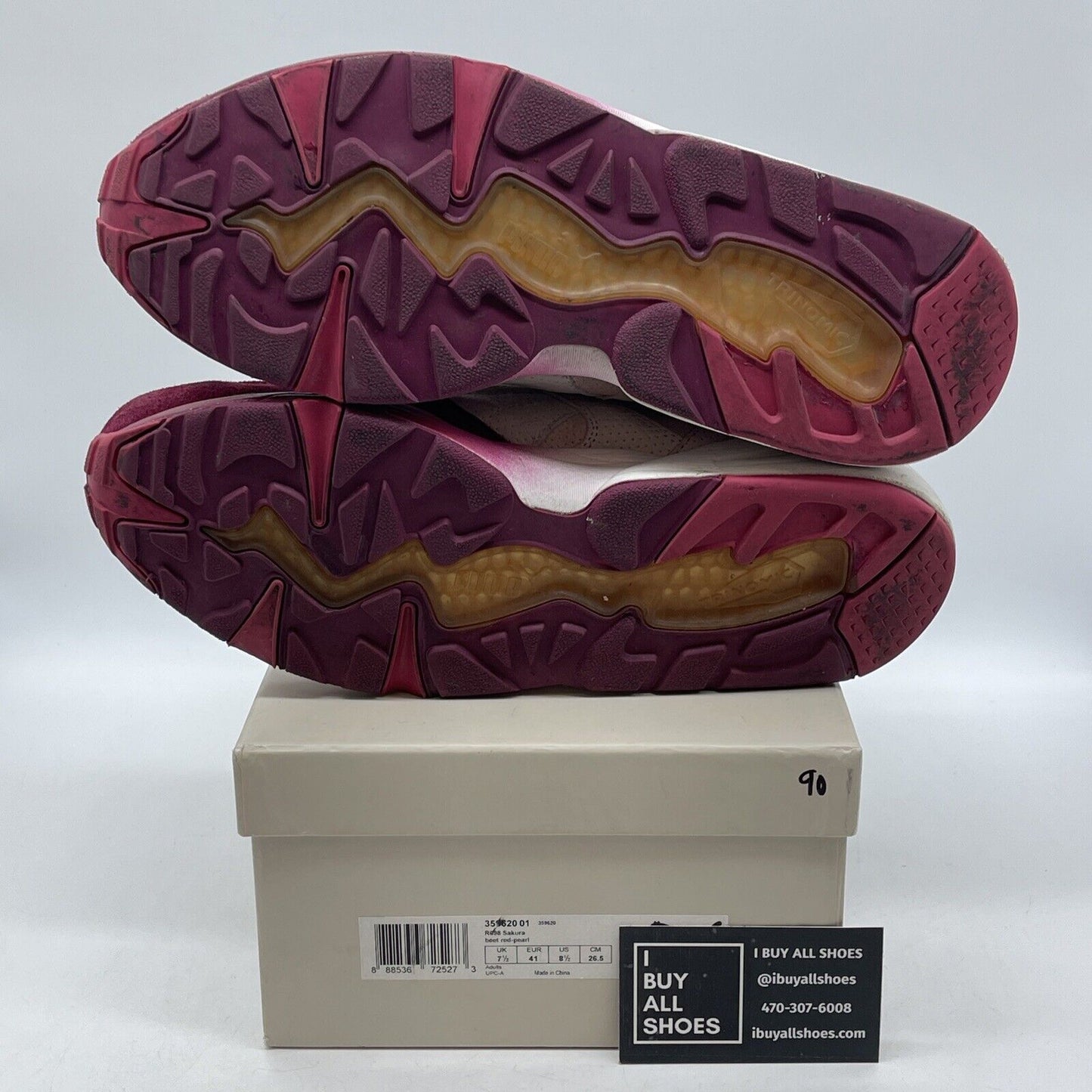 Size 8.5 - PUMA Ronnie Fieg x R698 Sakura pink Brown Suede (359620-01)