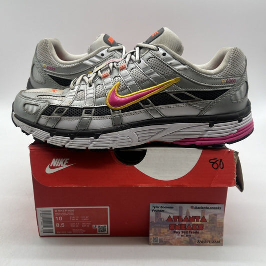 Size 10 - Nike P-6000 Laser Fuchsia W Grey (BV1021-100)