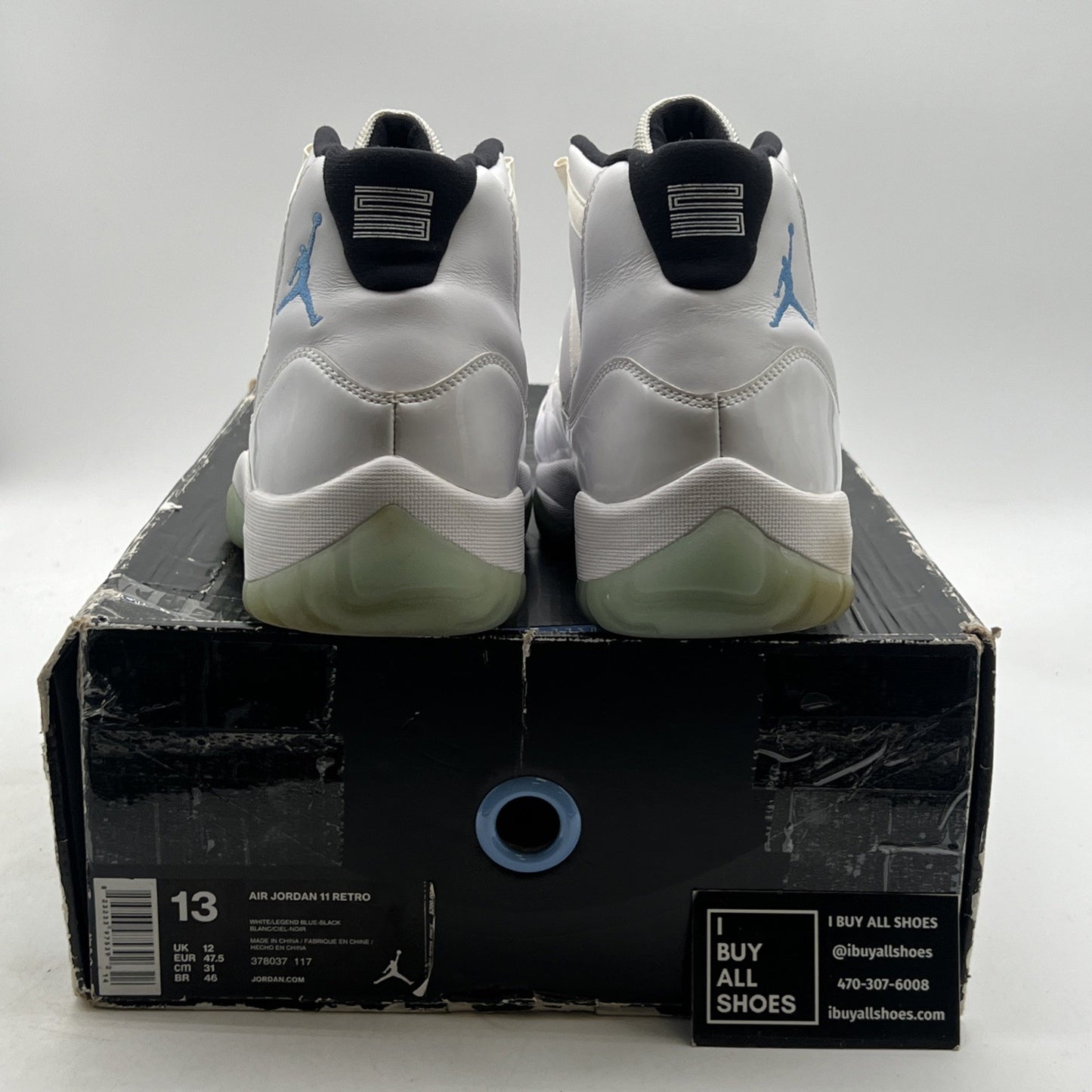 Size 13 - Air Jordan 11 Retro High Legend Blue (378037-117)