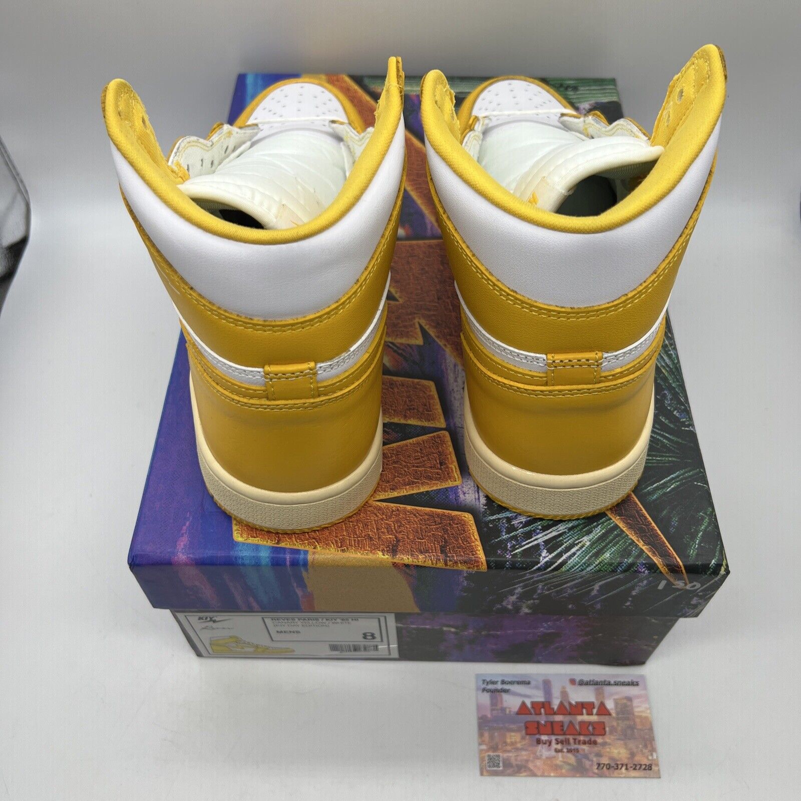 KIY REVES PARIS / '85 HI KIY DAY EDITION CANARY YELLOW OFF WHITE 1 POLLEN Size 8