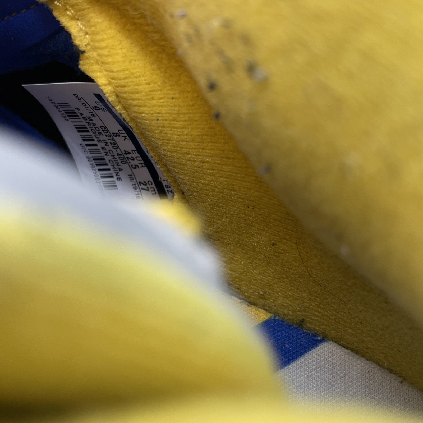 Size 9 - Air Jordan 5 Retro Laney Blue Yellow Grey Suede (CD2720-400)