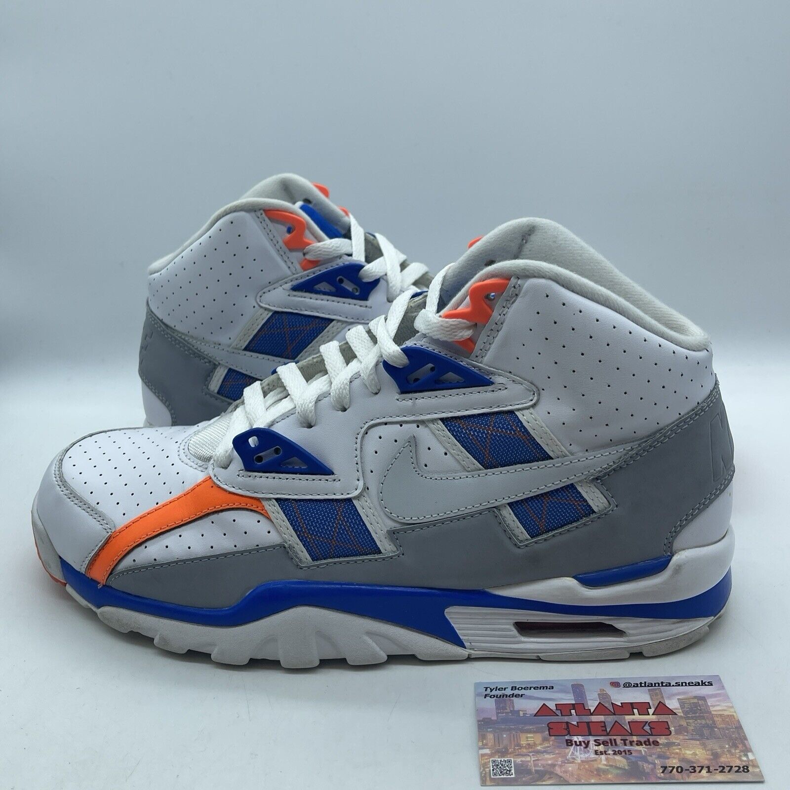 Size 10 - Nike Air Trainer SC High Reverse Auburn Blue Orange (302346-122)