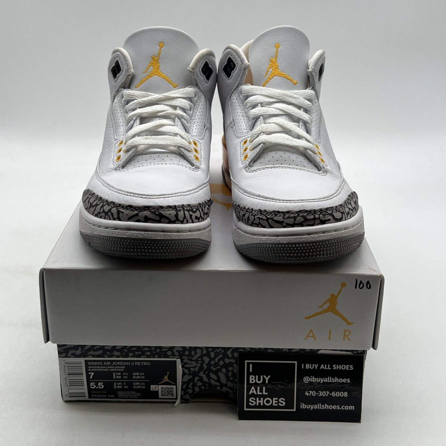 Size 7 - Air Jordan 3 Retro Laser Orange W (CK9246-108)