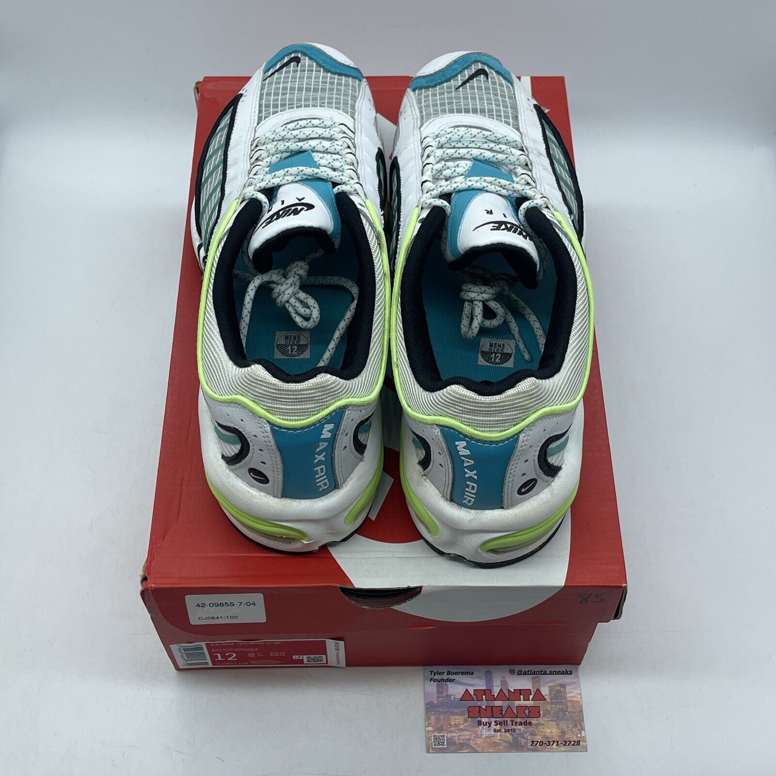 Size 12 - Nike Air Max Tailwind 4 Transparent Green White Blue (CJ0641-100)