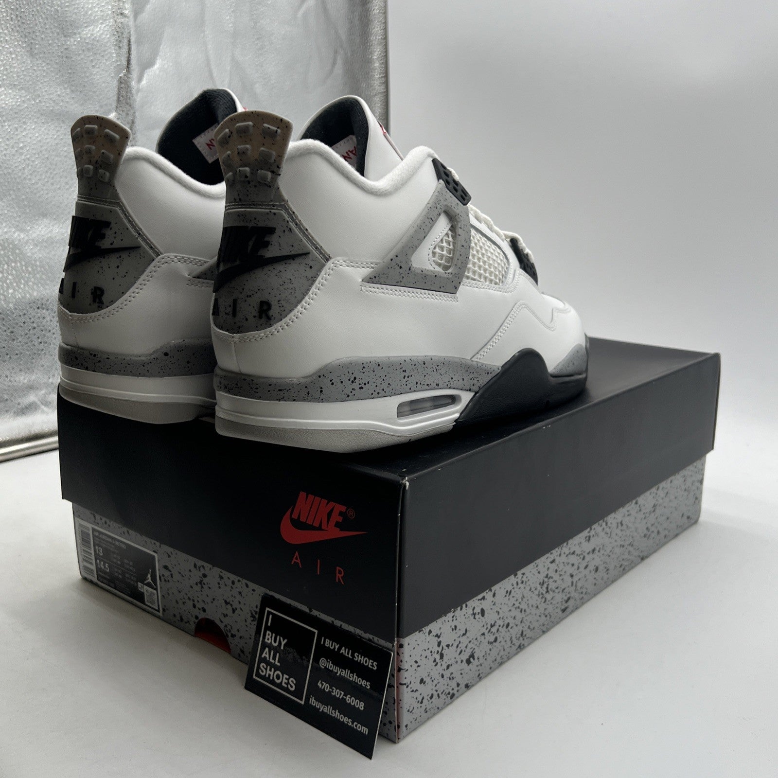 Size 13 - Air Jordan 4 Retro OG 2025 White Cement (FV5029-100)