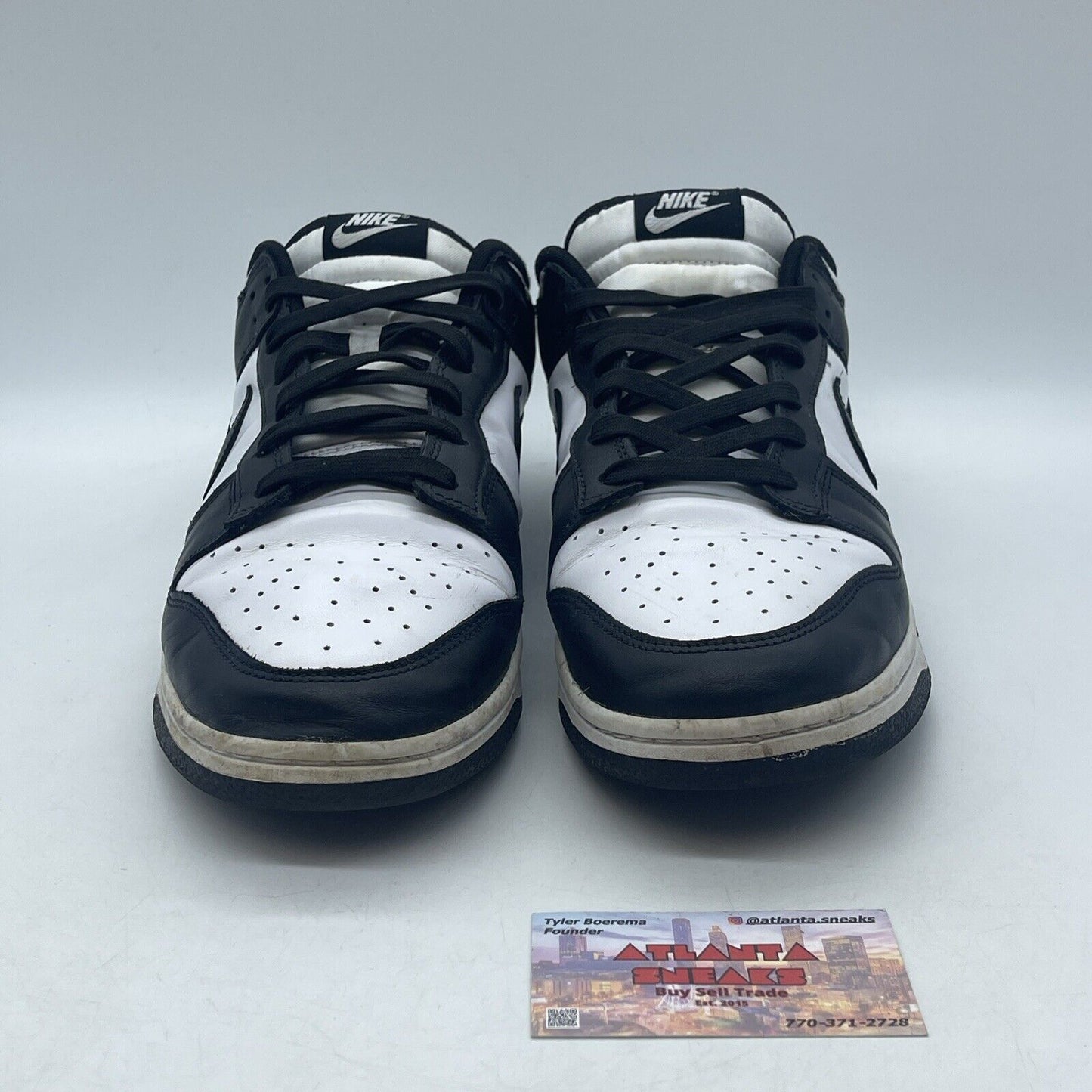 Size 13 - Nike Dunk Low Black White Leather (DD1391-100)