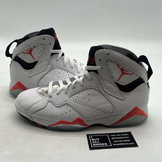 Size 8.5 - Air Jordan 7 Retro White Infrared (CU9307-160)