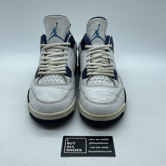 Size 8.5 - Air Jordan 4 Retro LS Columbia White Blue Leather (314254-107)