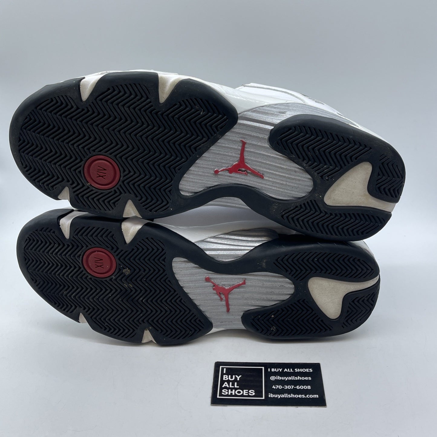 Size 13 - Air Jordan 14 Retro 2014 Black Toe White Suede Leather (487471-102)