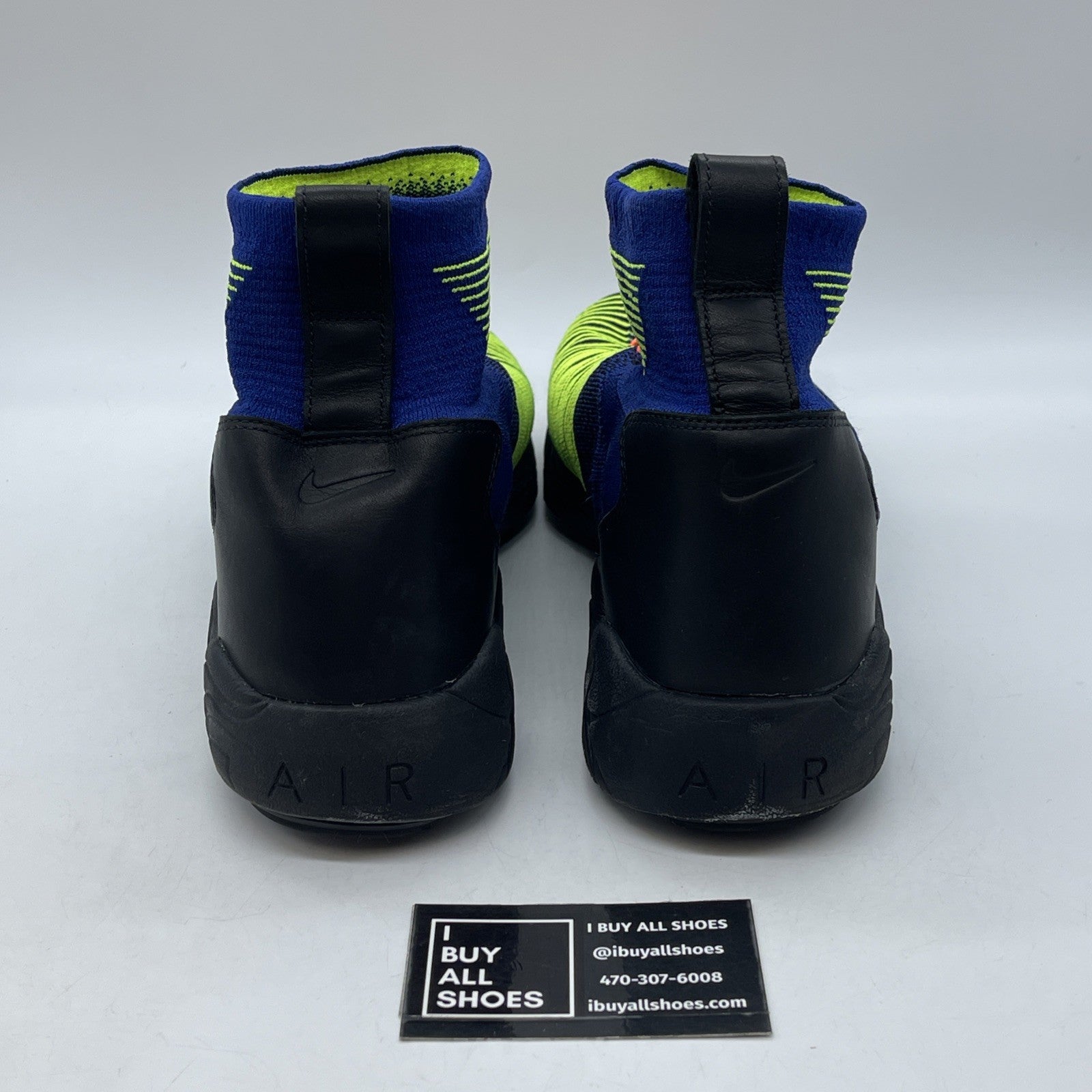 Size 12 - Nike Zoom Mercurial Flyknit Deep Royal Blue Black Suede (844626-401)