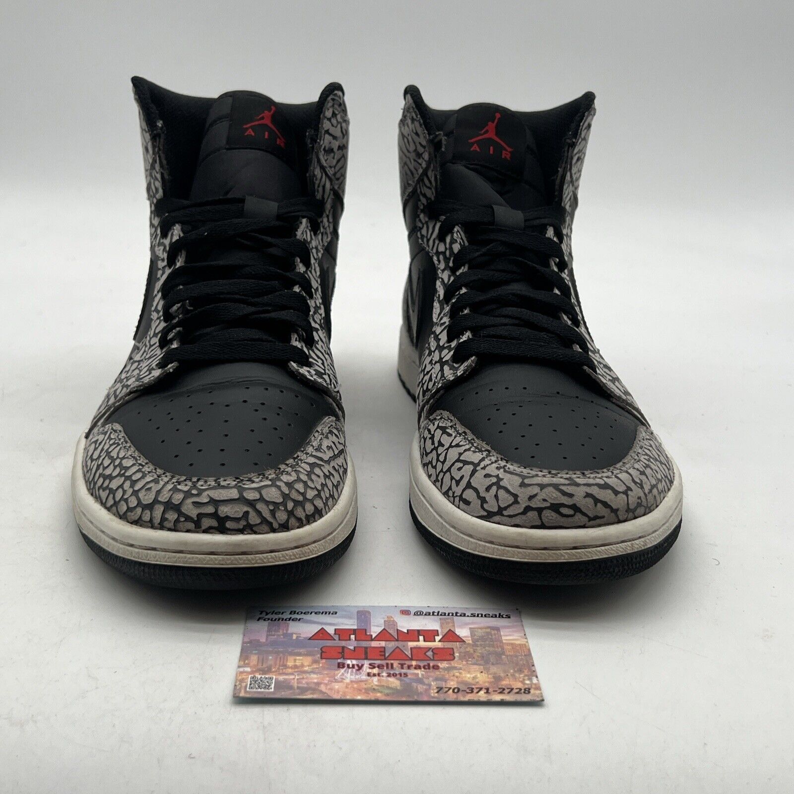 Size 10.5 - Air Jordan 1 Retro High Black Elephant (838115-013)