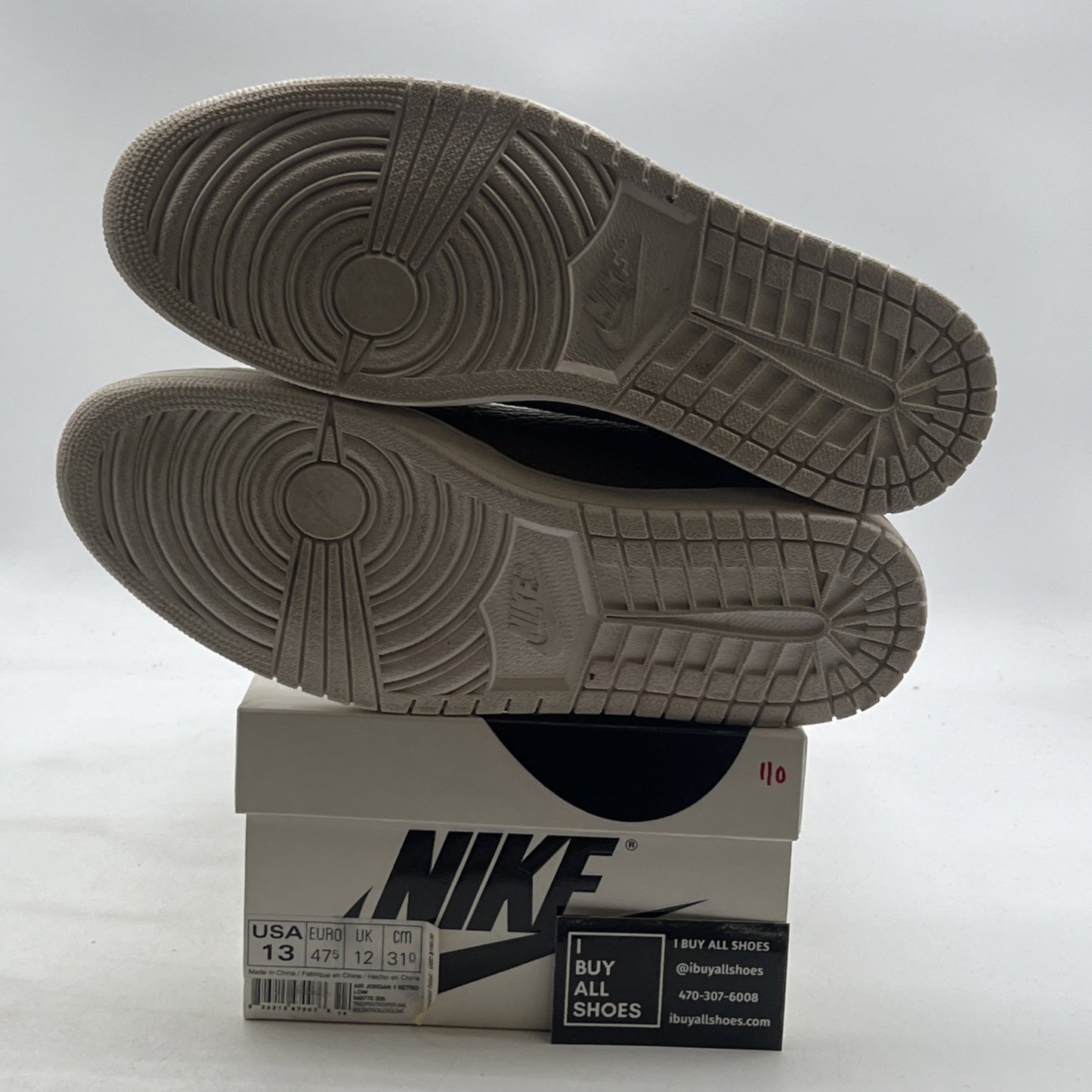 Size 13 - Air Jordan 1 Retro Swooshless Low Trooper (848775-205)