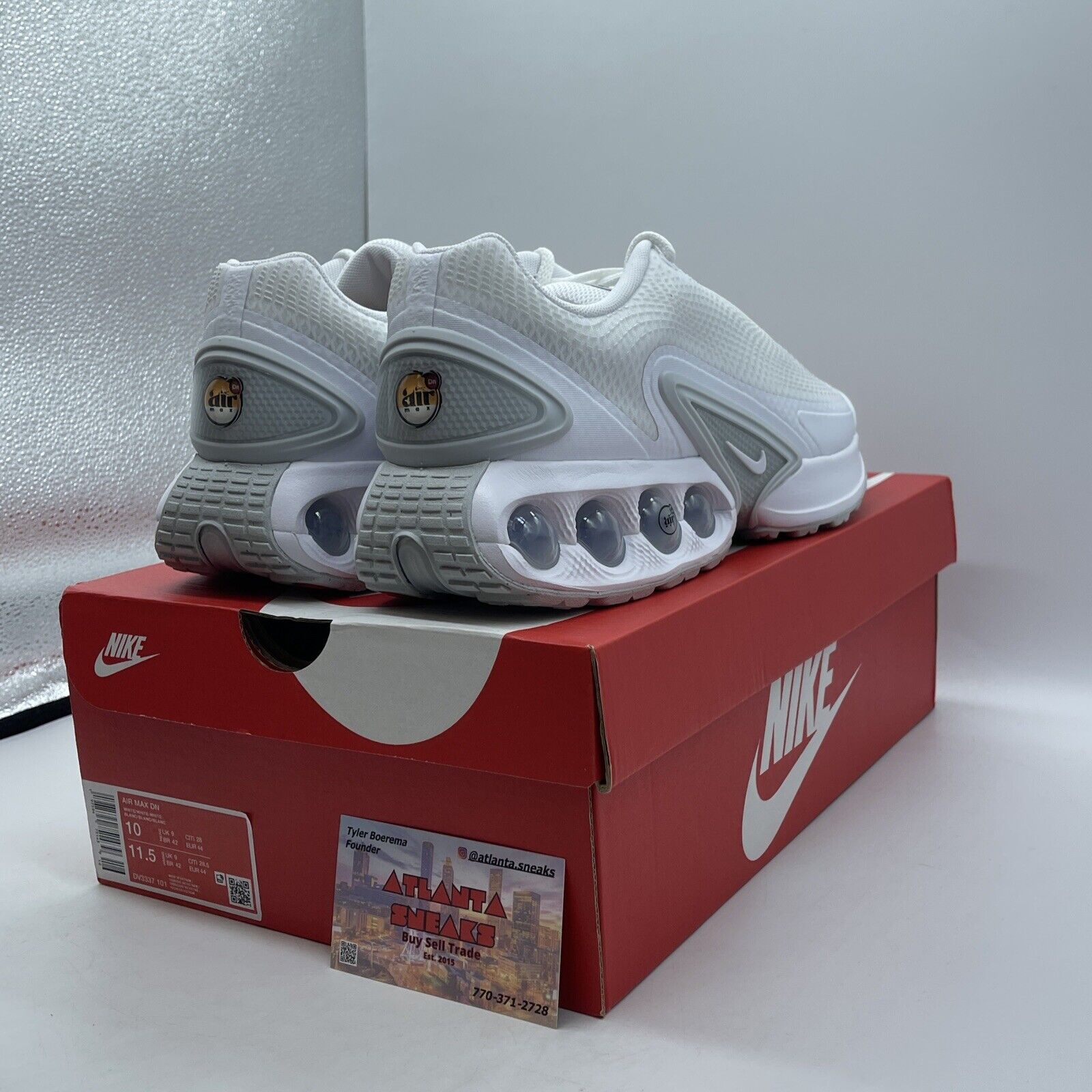Size 10 - Nike Air Max DN White Metallic Silver Red Black (DV3337-101)