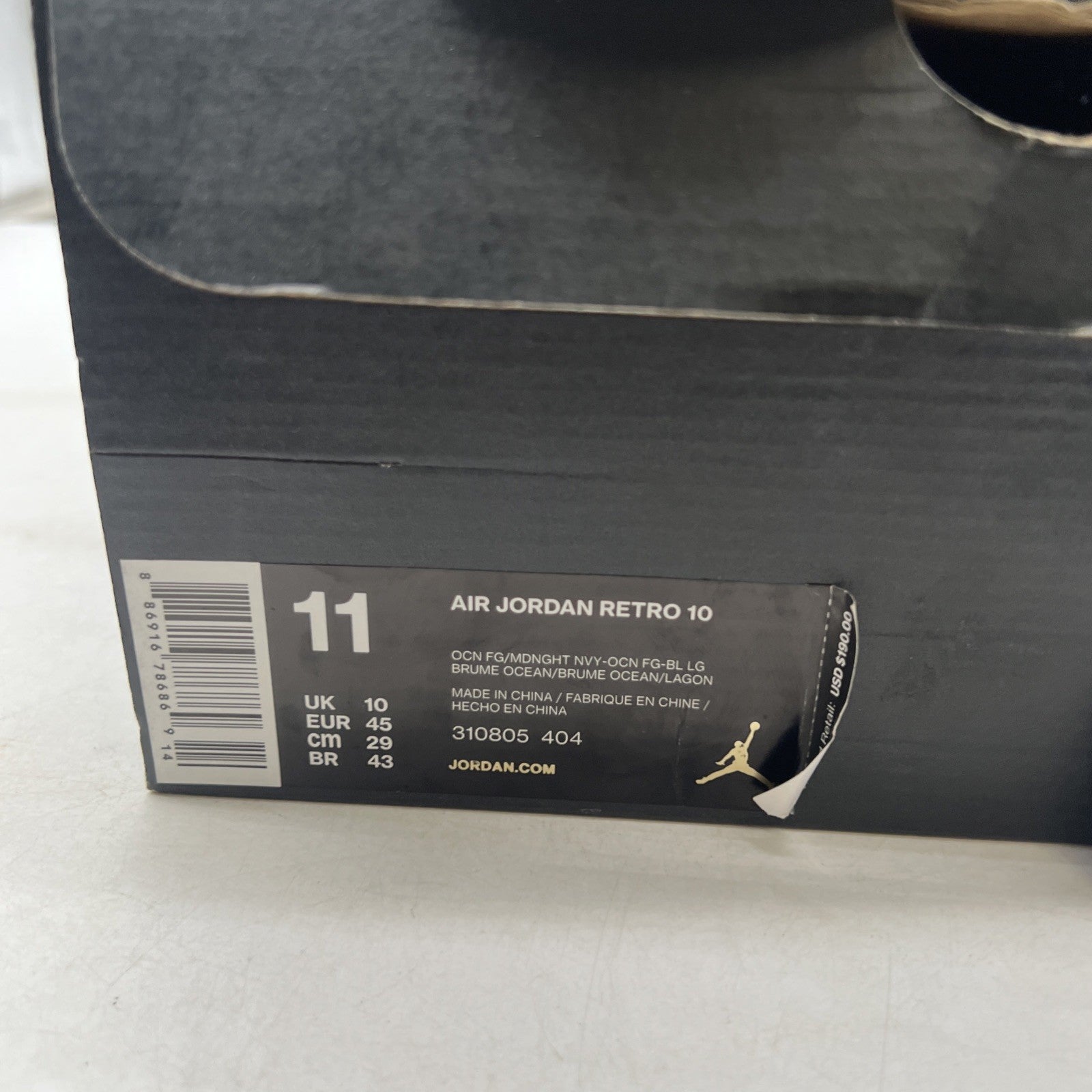 Size 11 - Air Jordan 10 Retro Los Angeles (310805-404)
