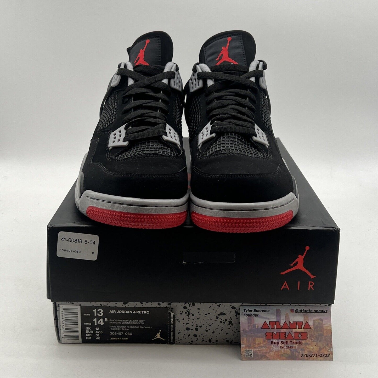 Size 13 - Air Jordan 4 Retro OG Mid Bred 2019 (308497-060)