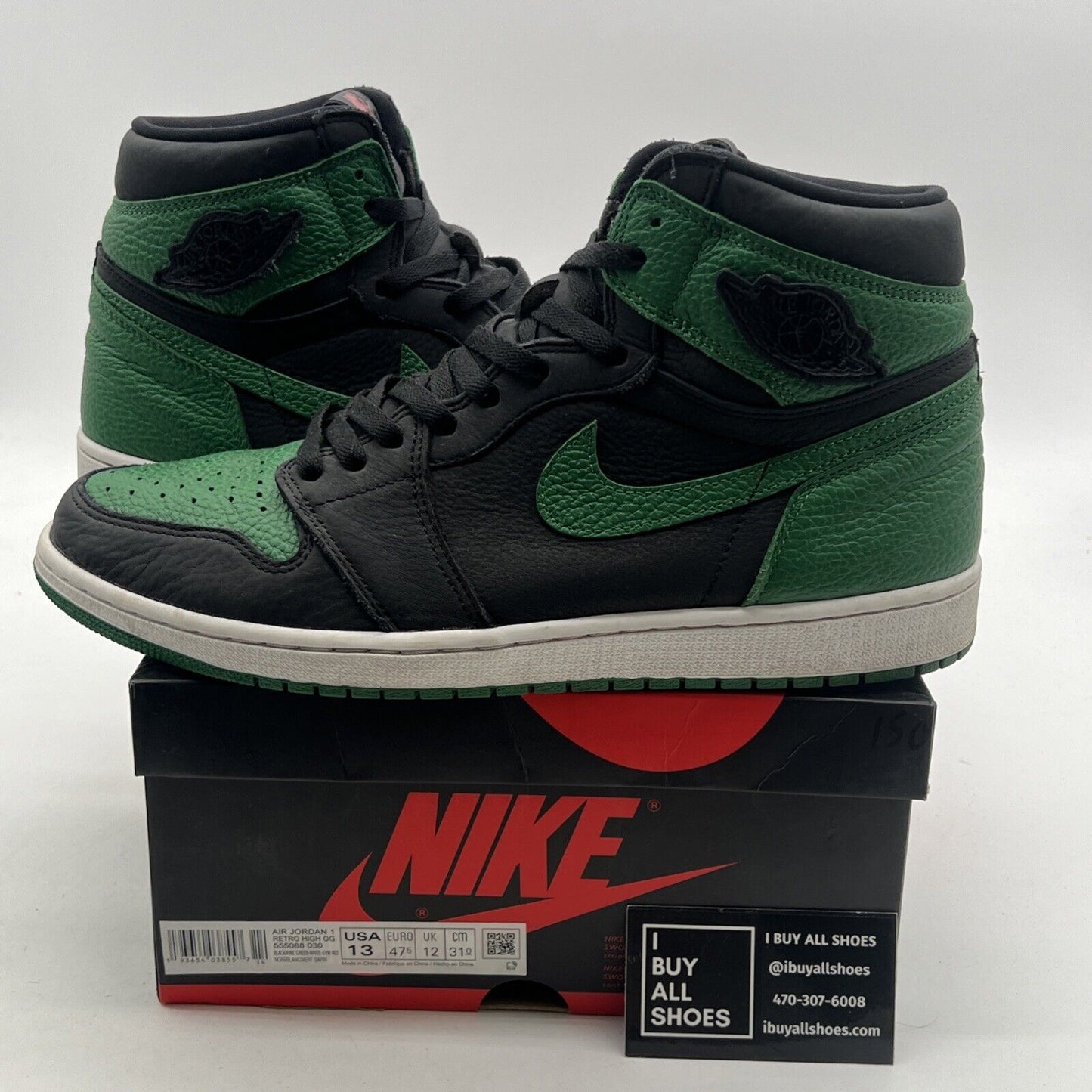 Size 13 - Air Jordan 1 Retro OG High Pine Green 2.0 (555088-030)