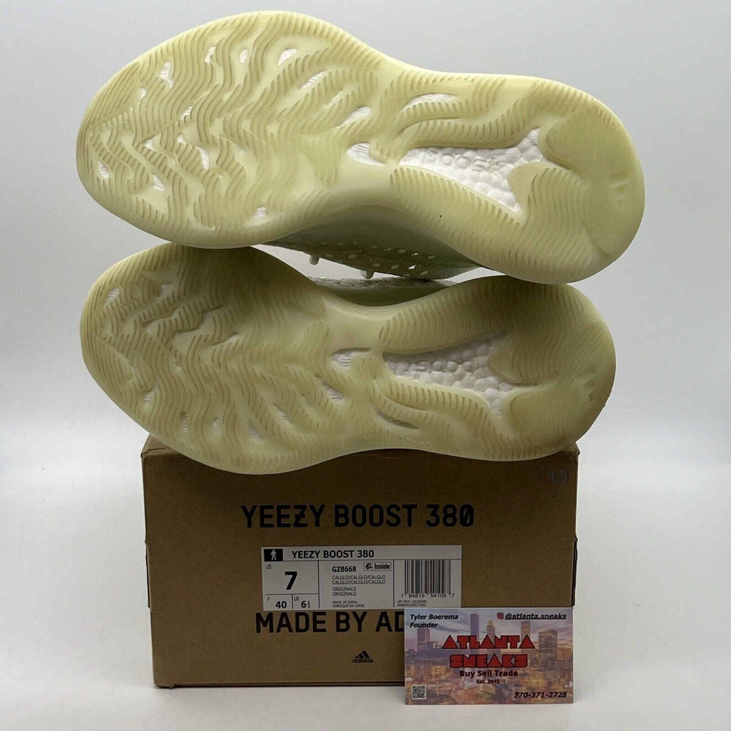 Size 7 - adidas Yeezy Boost 380 Calcite Glow (GZ8668)