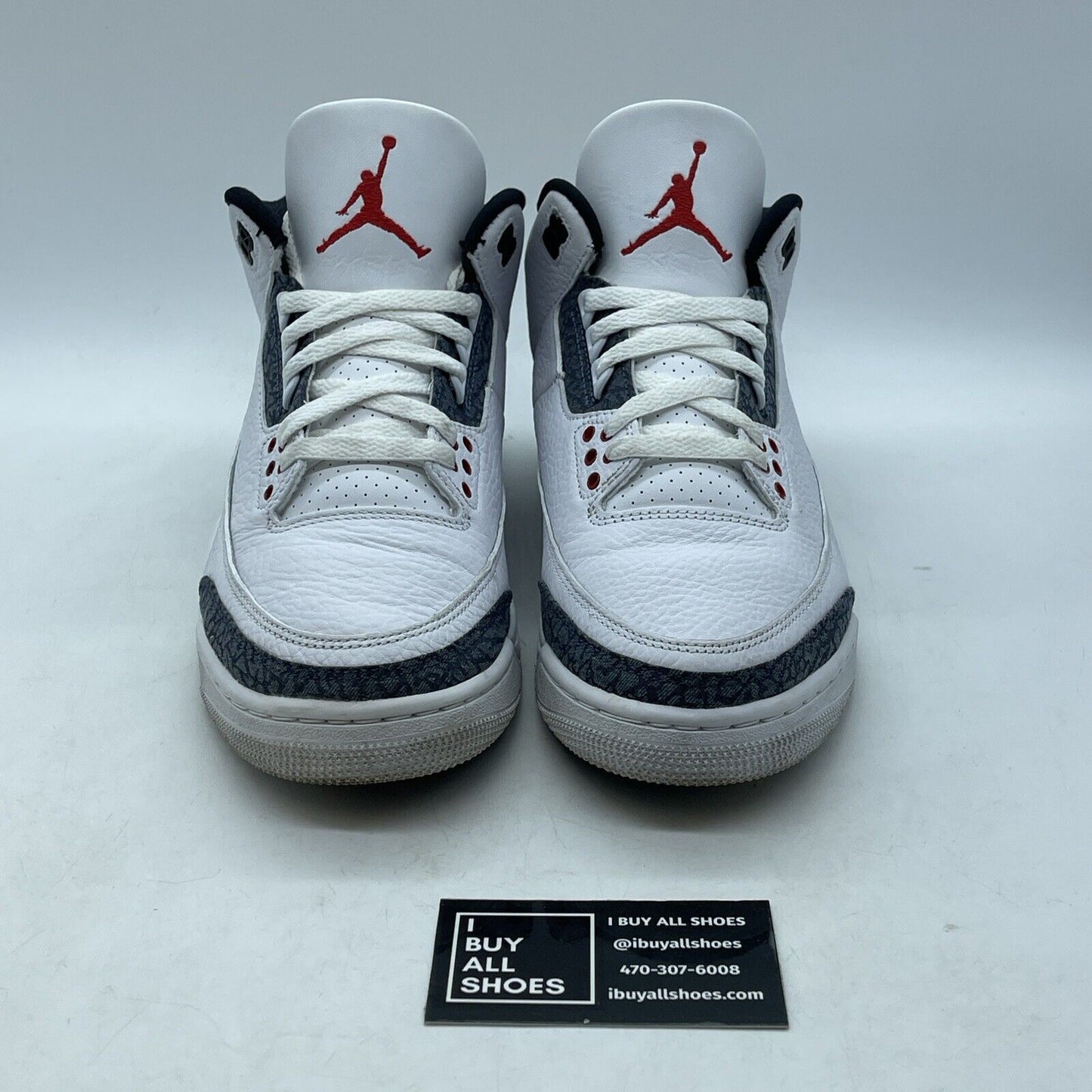 Size 8.5 - Jordan 3 Retro Denim SE Fire Red 2020 Suede Leather (CZ6431-100)
