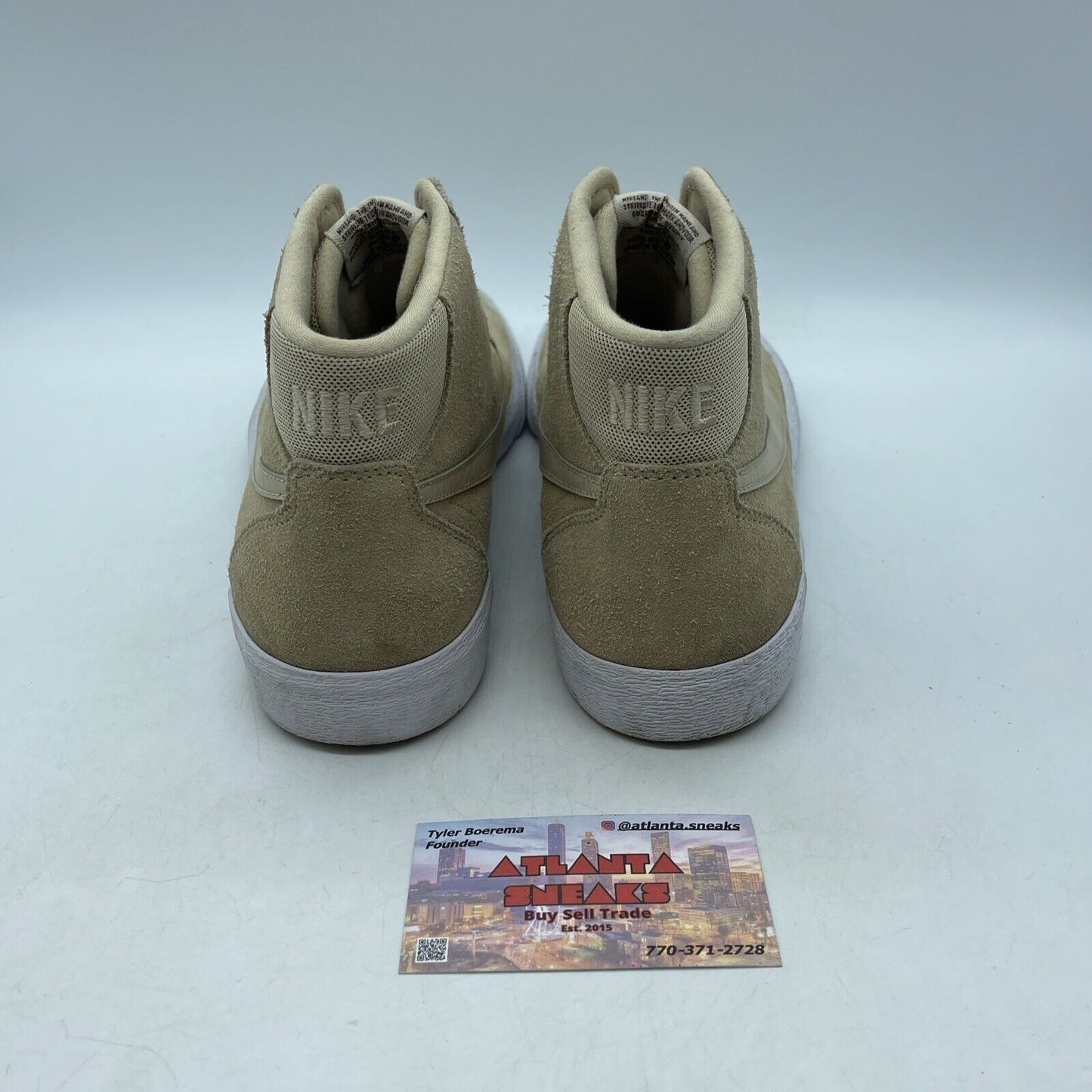 Size 10W - Nike Bruin SB High Desert Ore Brown White Suede Leather (923112-202)
