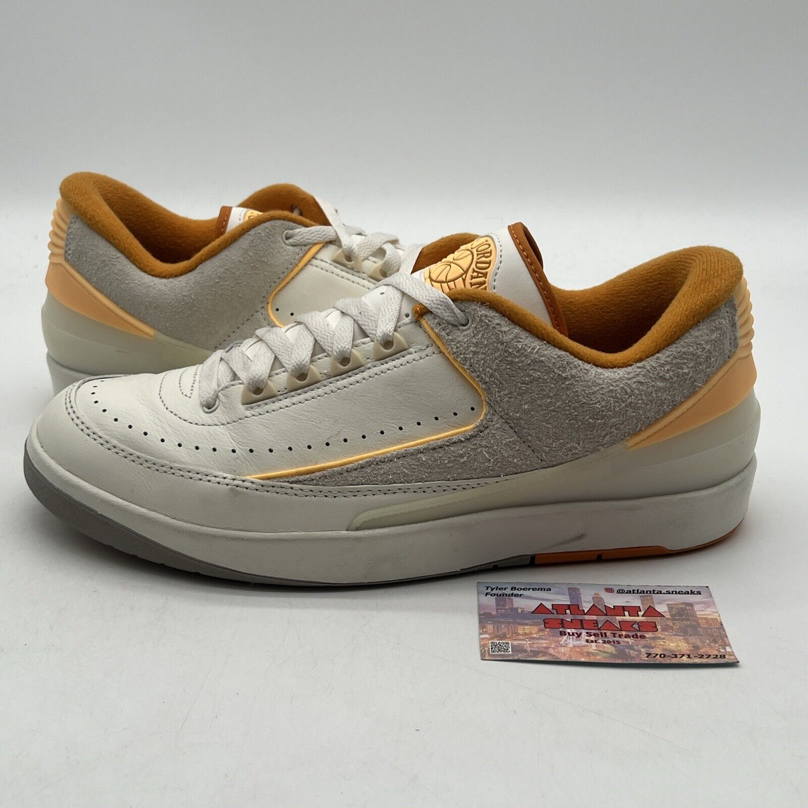 Size 10.5 - Air Jordan 2 Retro Low Melon Tint Suede Leather Orange (DV9956-118)