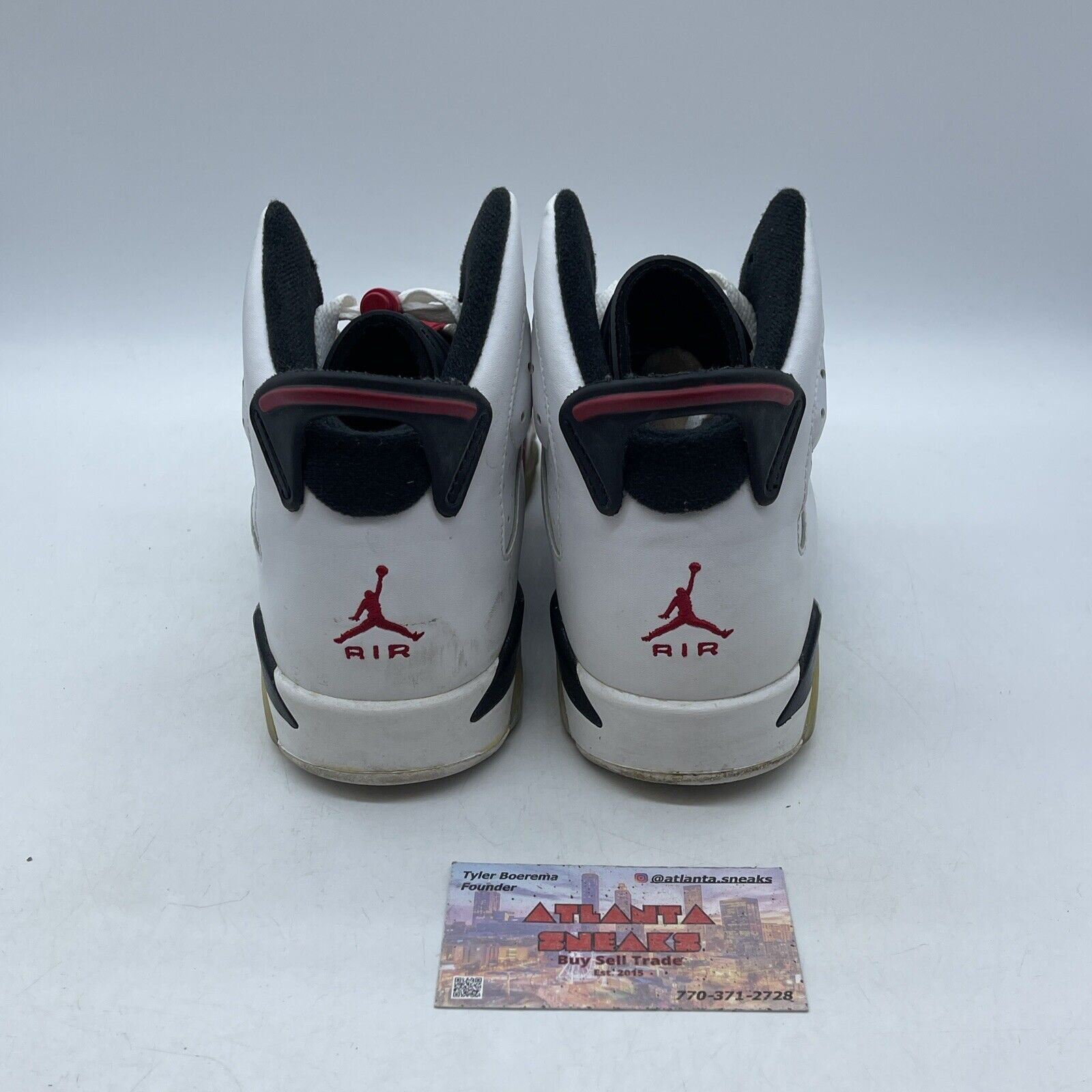 Size 7Y - Air Jordan 6 Countdown Pack Red Suede White Leather (322720-161)