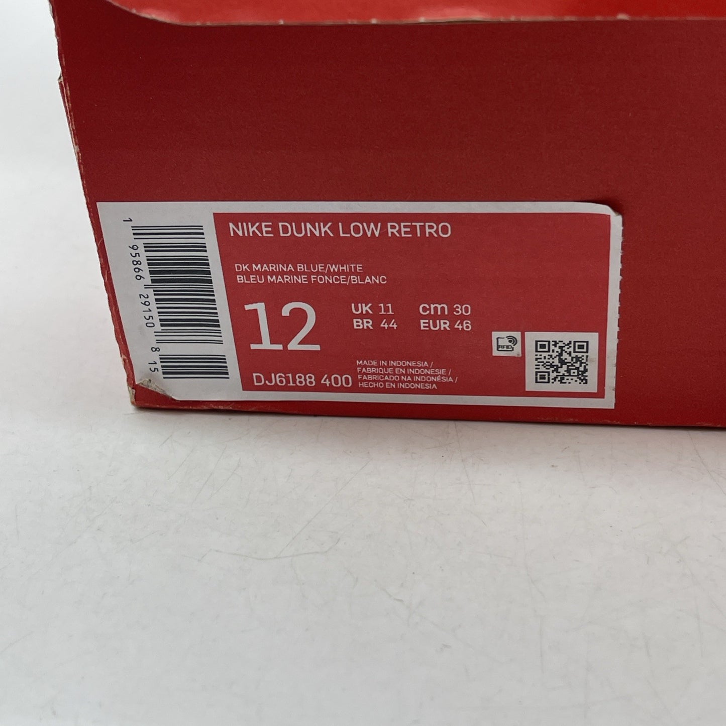 Size 12 - Nike Dunk Low Dark Marina Blue (DJ6188-400)