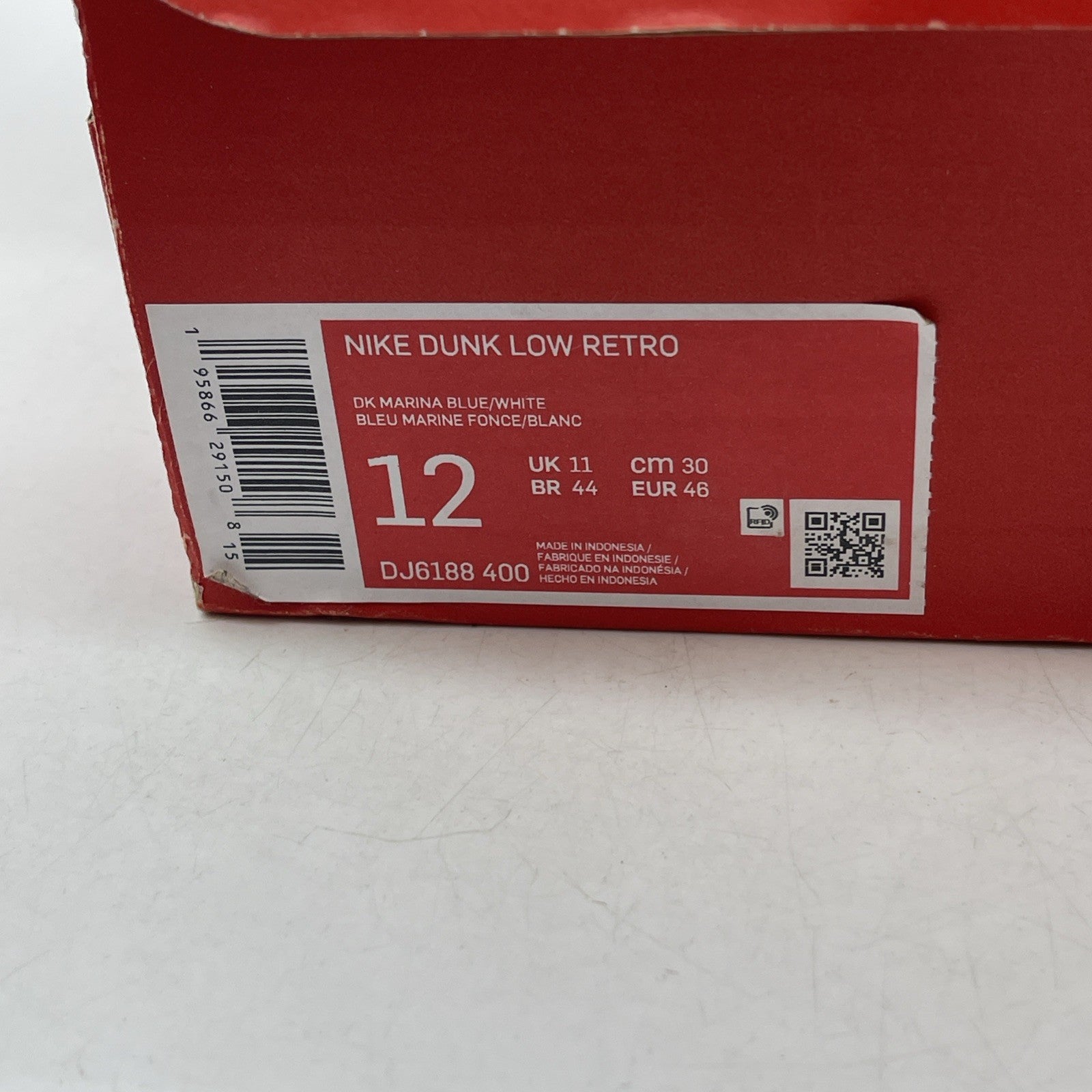 Size 12 - Nike Dunk Low Dark Marina Blue (DJ6188-400)