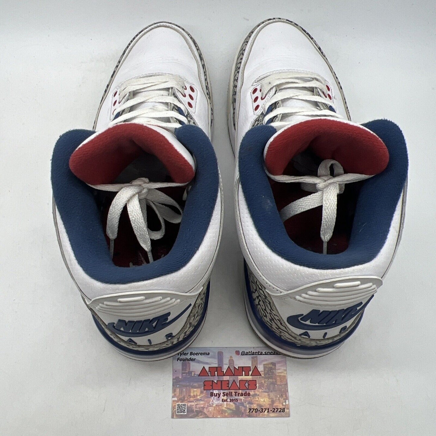 Size 11.5 - Jordan 3 Retro OG Mid True Blue White Leather (854262-106)