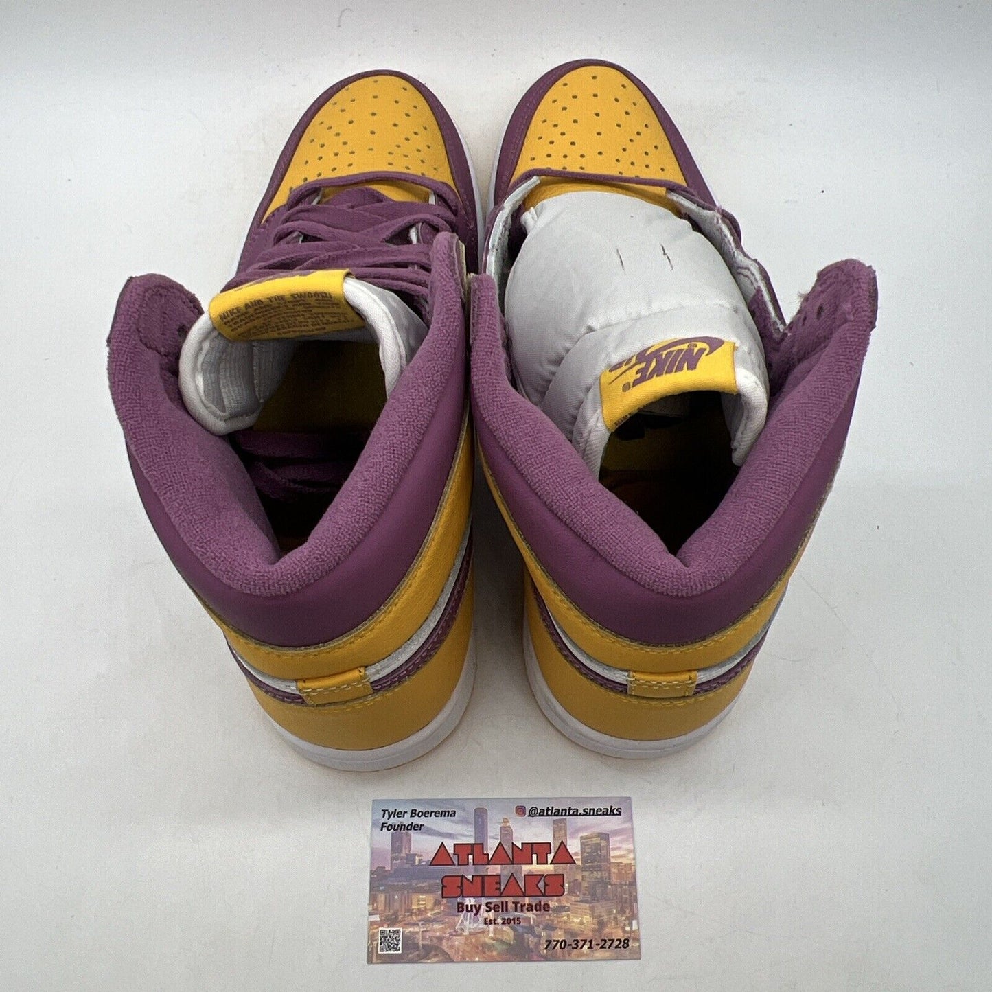 Size 8.5 - Jordan 1 Retro High OG Brotherhood 2022 Yellow White (555088-706)