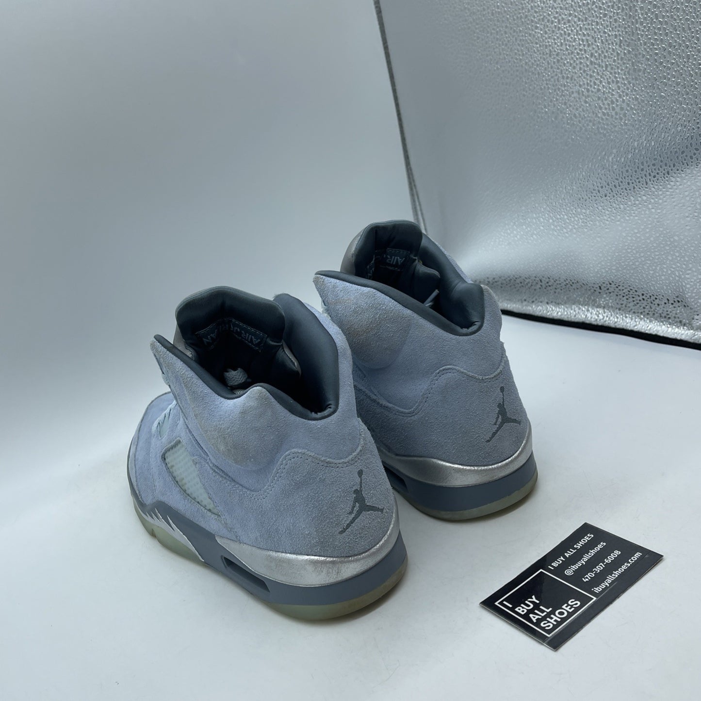 Size 12W - Air Jordan 5 Retro Blue Bird Silver Suede (DD9336-400)
