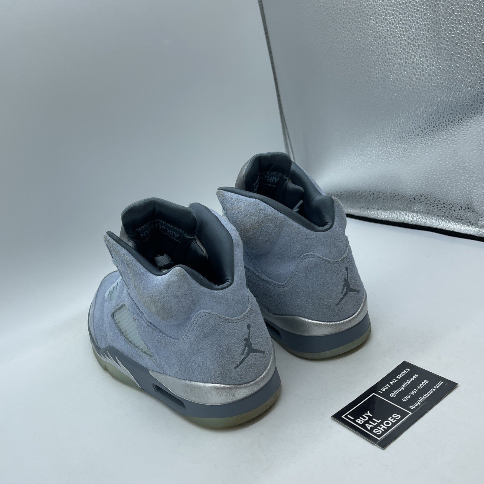 Size 12W - Air Jordan 5 Retro Blue Bird Silver Suede (DD9336-400)