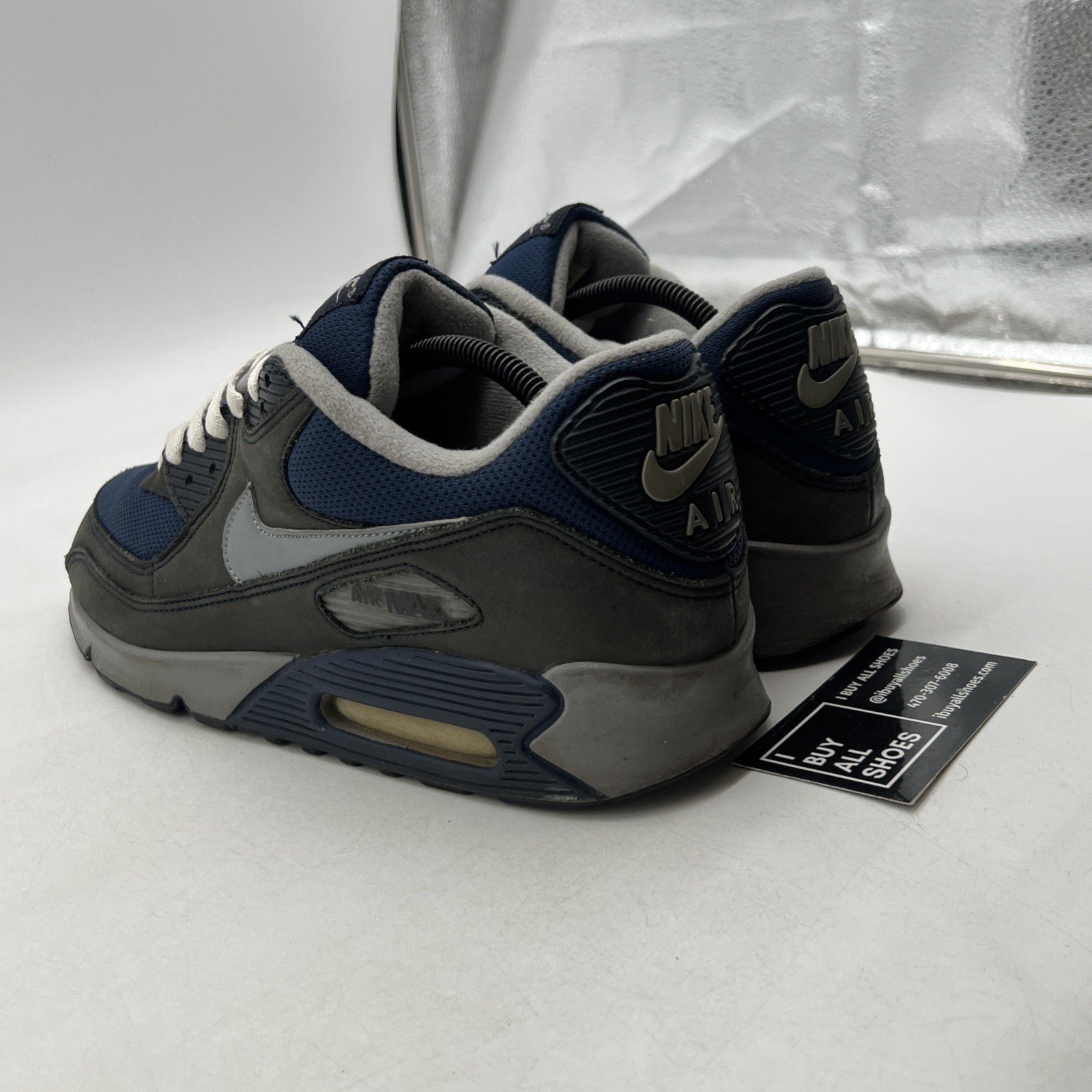 Size 11 - Nike Air Max 90 Leather Blue (302519-401)