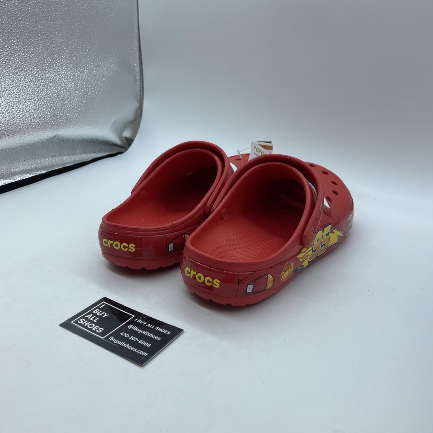Size 9 - Crocs Classic Clog Lightning McQueen 2021 Rubber Red (205759-610)