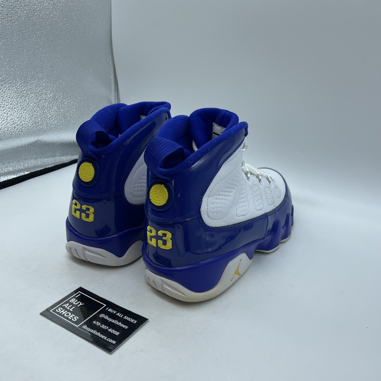 Size 11 - Air Jordan 9 Retro Kobe Blue White Yellow Leather (302370-121)