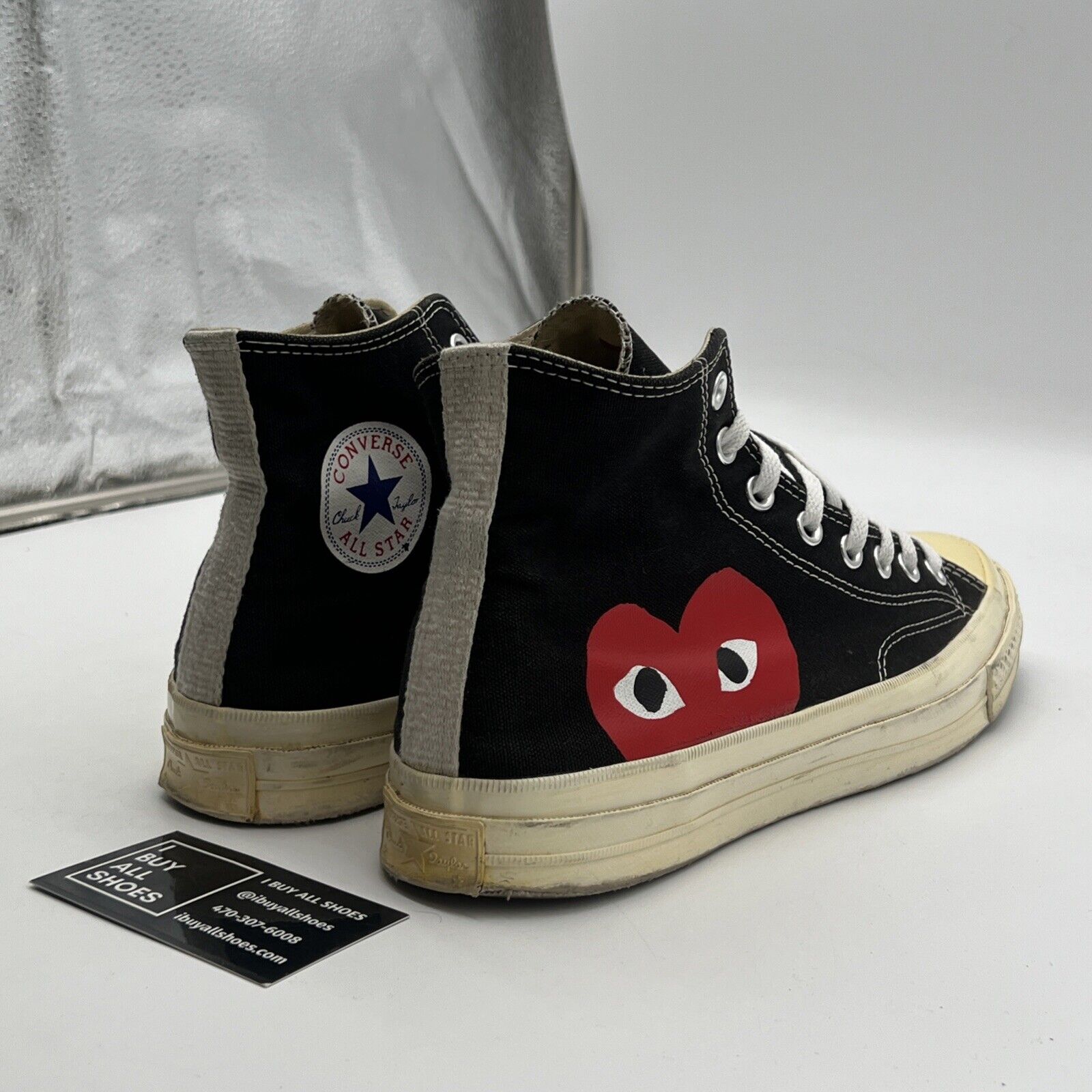 Size 9 - Converse Chuck Taylor All Star High x Comme des Garcons Play (150204C)