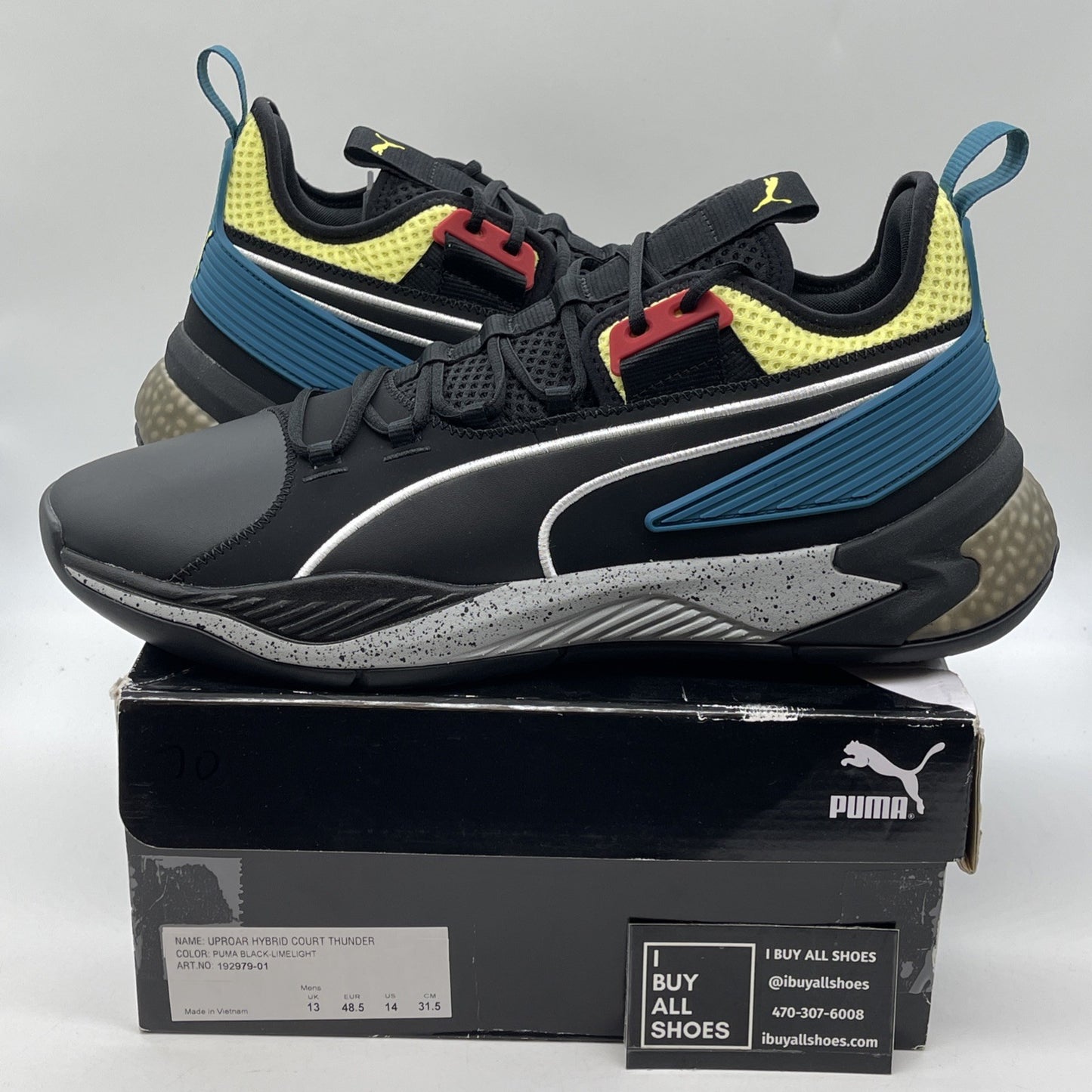 Size 14 - Puma Uproar Hybrid Spectra Black Marvin Bagley Exclusive (192979-01)