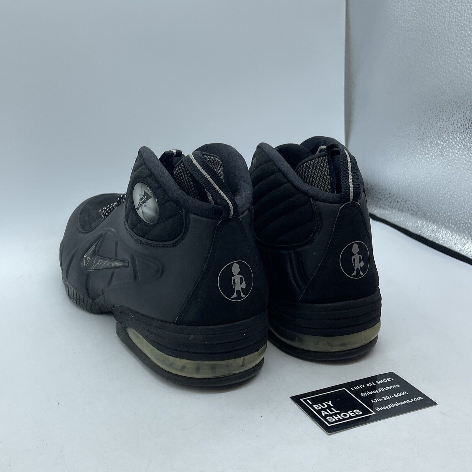 Size 13 - Nike 1/2 Cent Black Silver Suede Leather (344646-001)