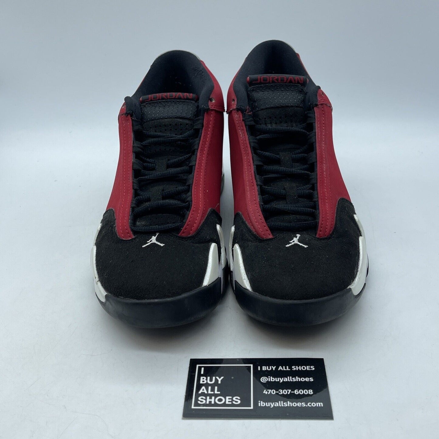 Size 8 - Air Jordan 14 Retro Gym Red Black White Suede Leather (487471-006)