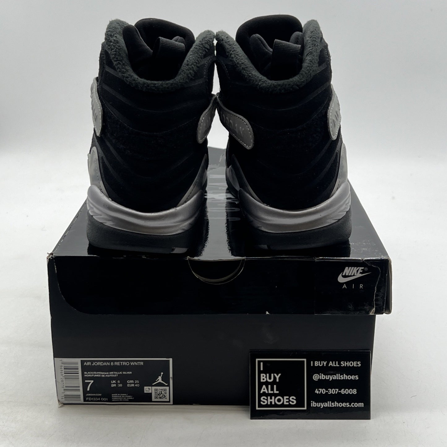 Size 7 - Air Jordan 8 Retro Winterized Gunsmoke (FD1334-001)