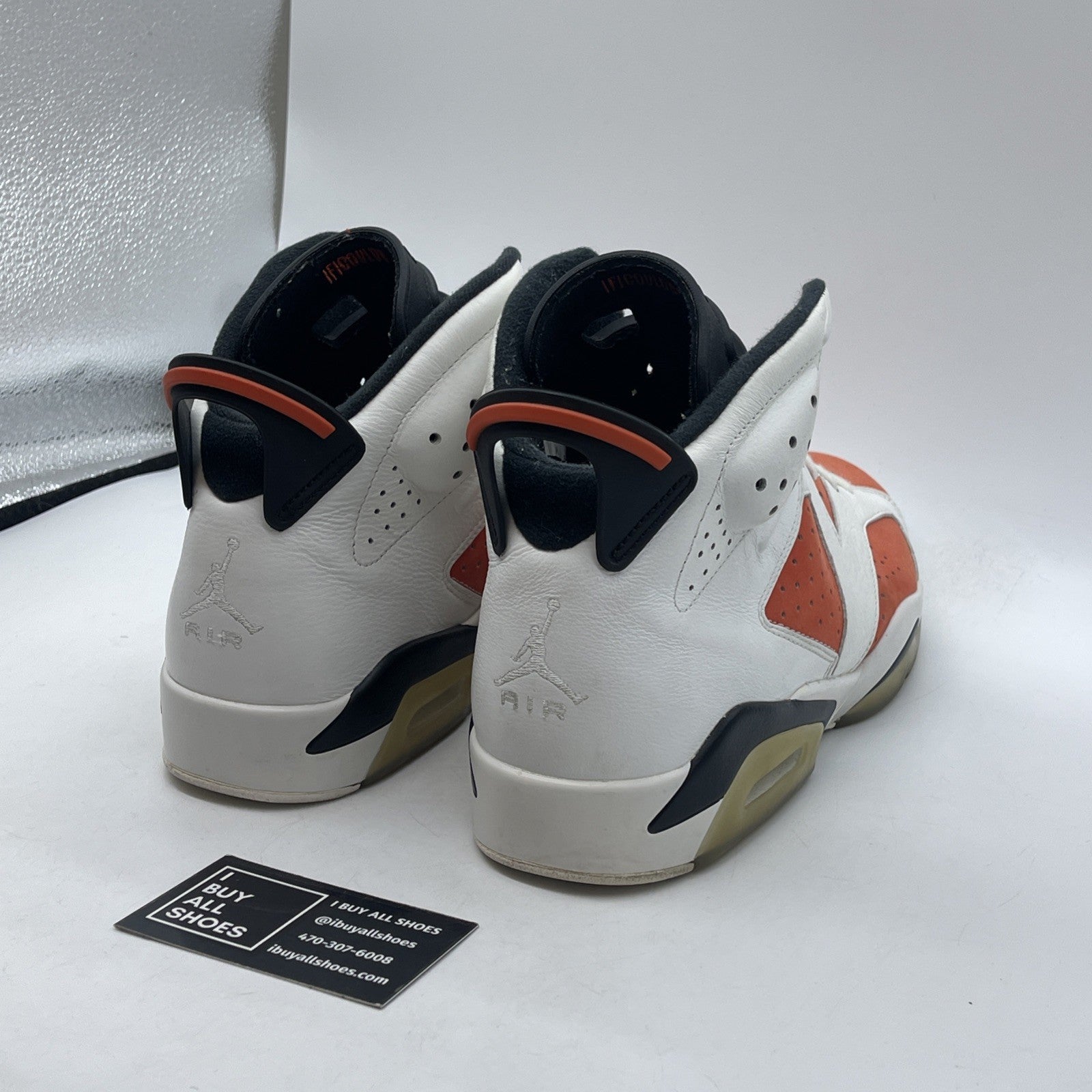Size 11 - Air Jordan 6 Retro Gatorade Orange White Suede Leather (384664-145)