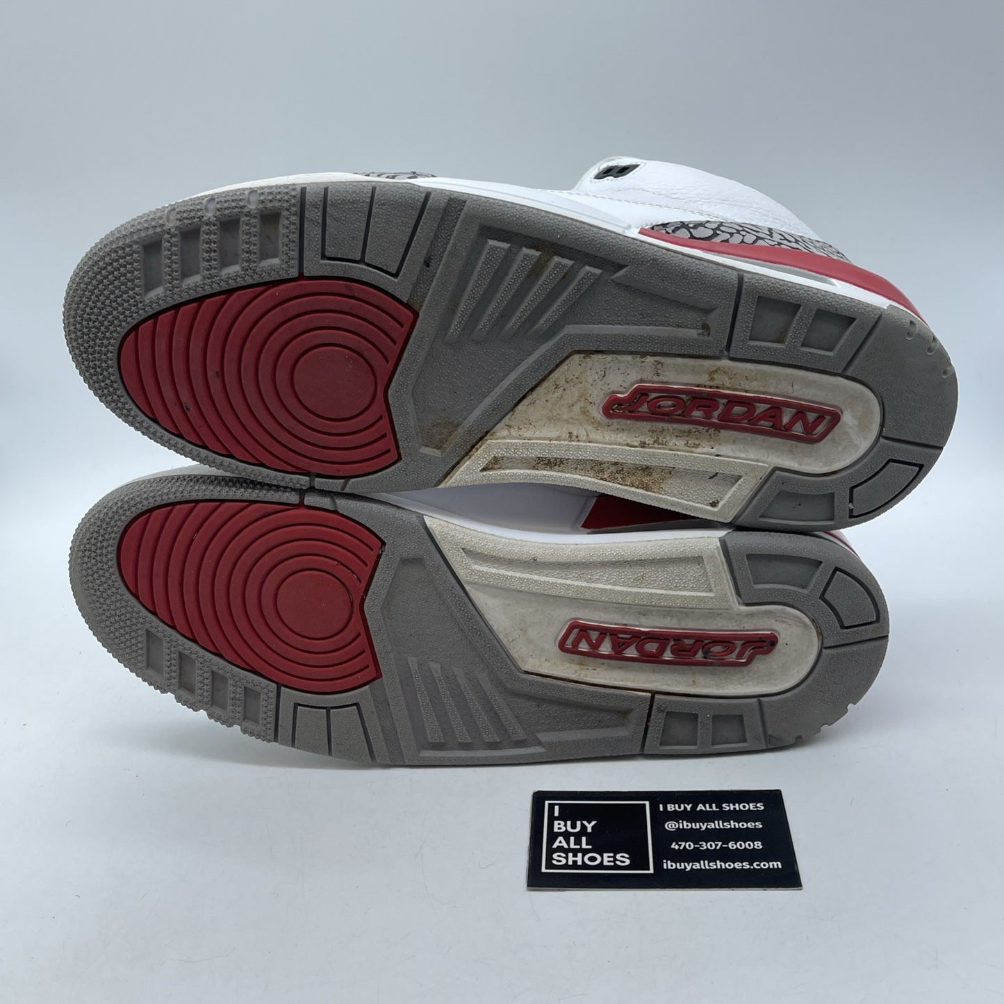 Size 10 - Jordan 3 Retro Hall of Fame 2018 Grey White Leather (136064-116)