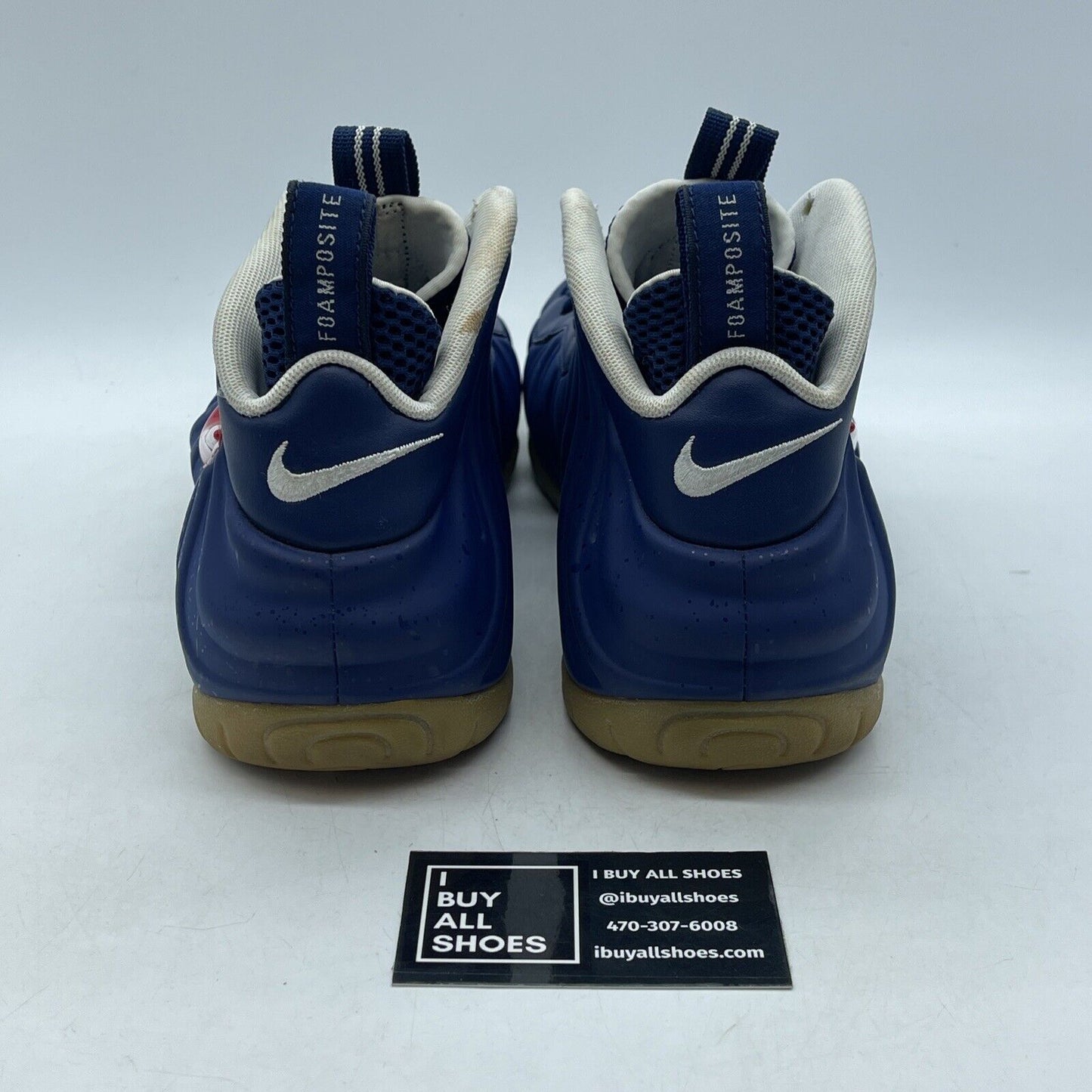Size 9.5 - Nike Air Foamposite Pro USA Blue Red White Suede Leather (CJ0325-400)